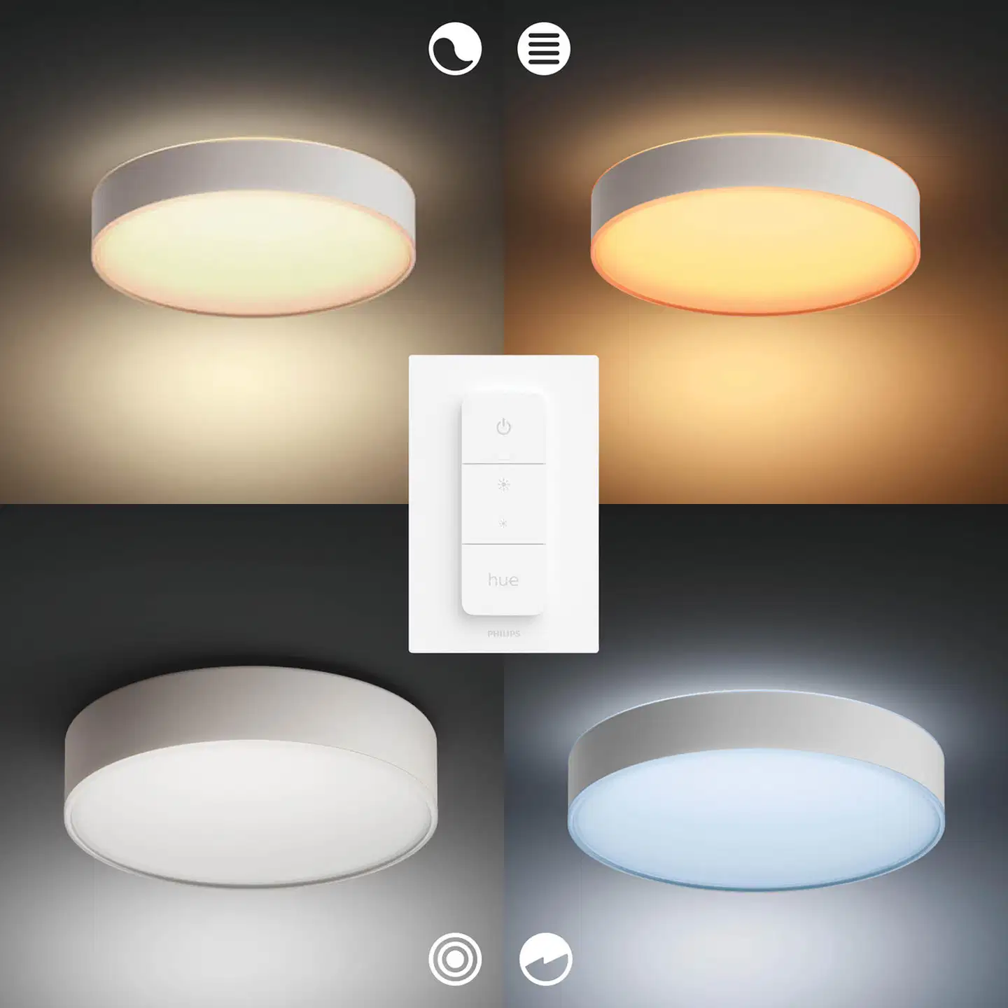 Philips Hue Enrave -kattovalaisin 34W 2200-6500K 4300LM Large valkoinen - 6