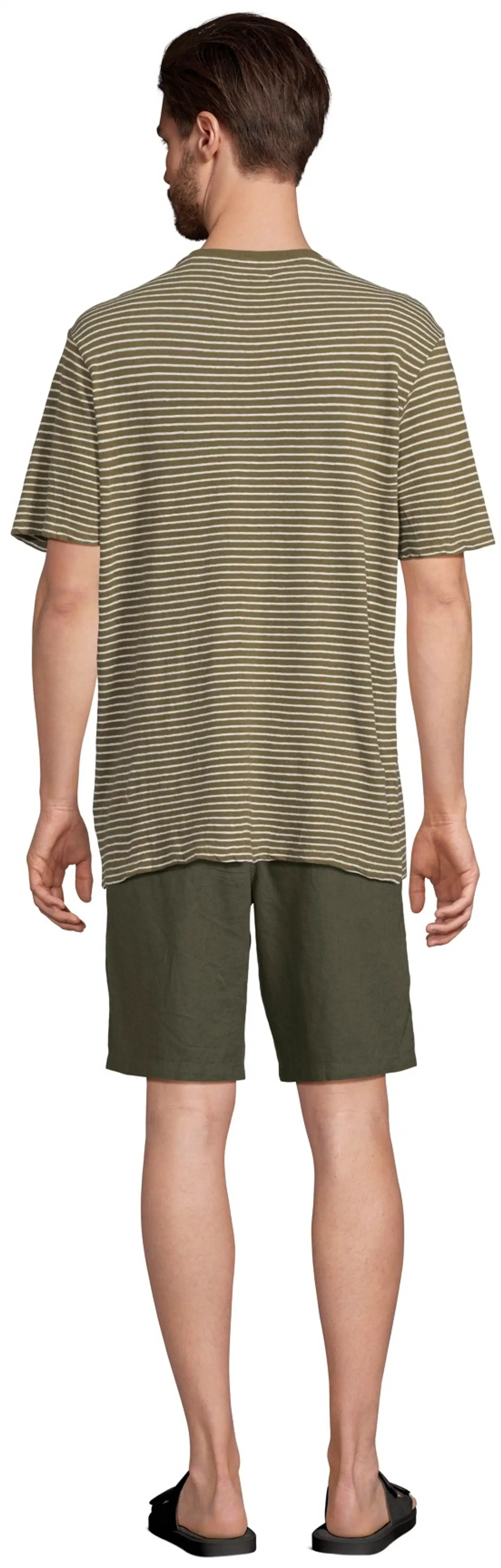 London Fog miesten pellavashortsit 202LF15264 - D. green - 3