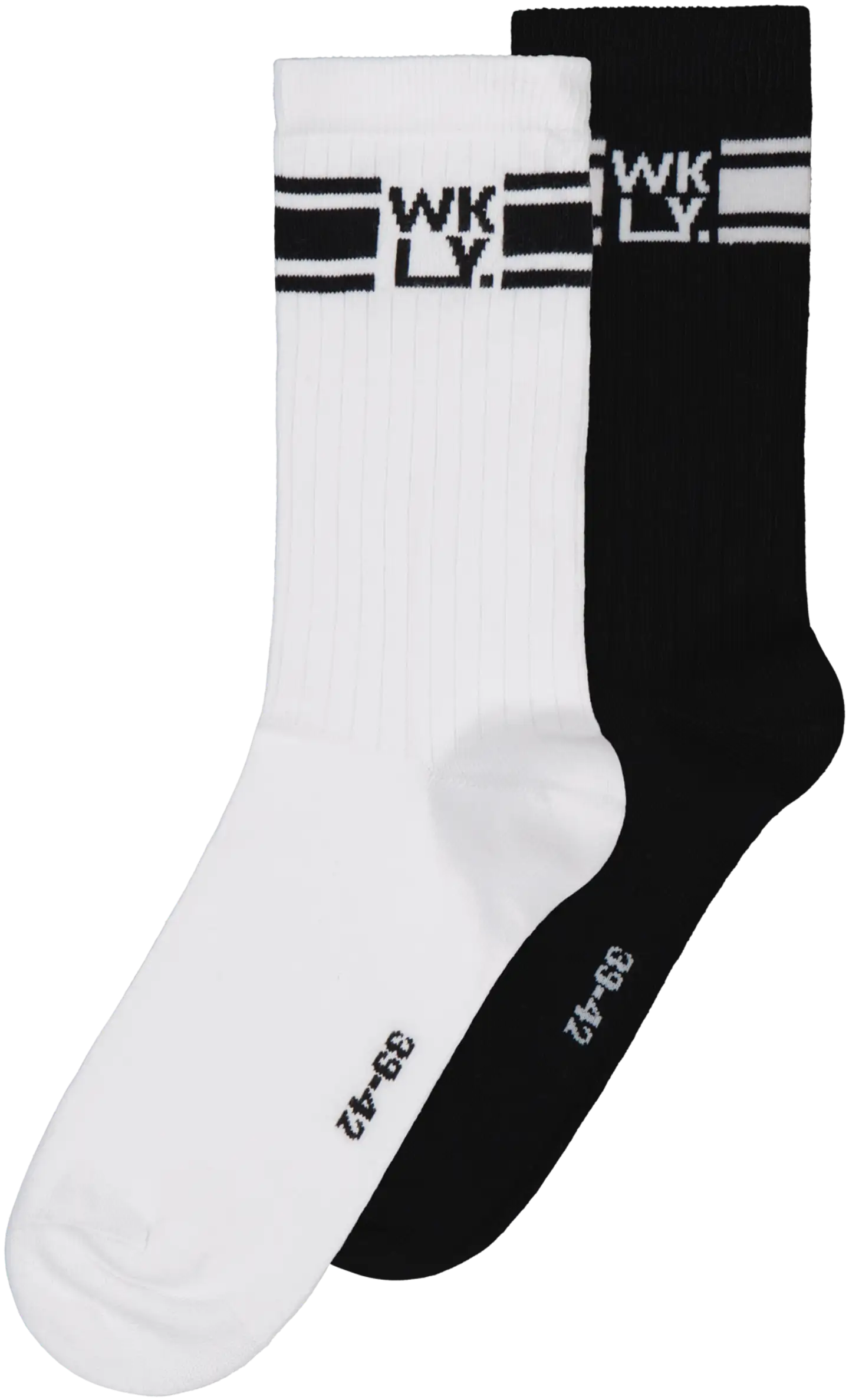 WKLY. unisex sportsukat 2-pack - white/black - 1