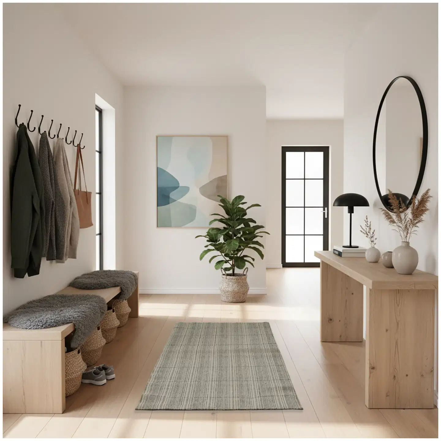 House matto Namcha Barwa 80x150 cm harmaa/valkoinen - 4