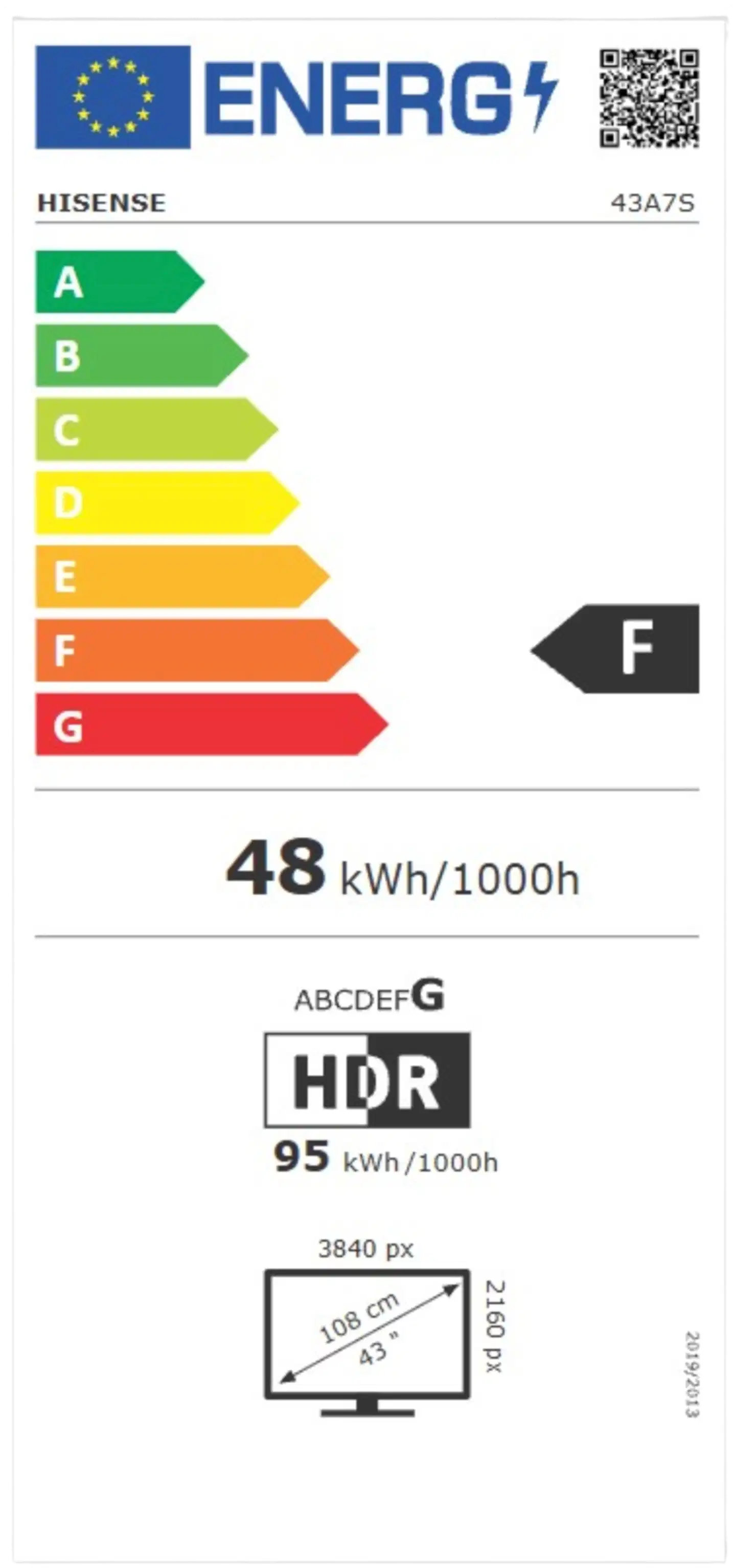 Hisense 43" 4K QLED Smart TV 43A7S - 8