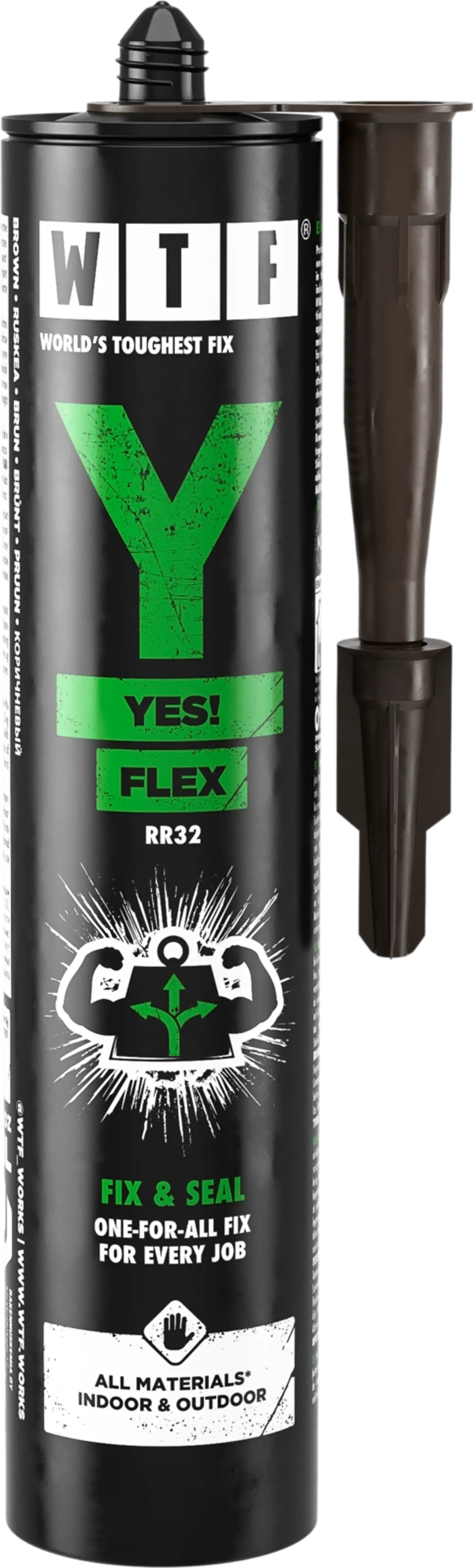 WTF Liima ja tiivistysmassa Y Yes! Flex 310ml ruskea RR32 310ml