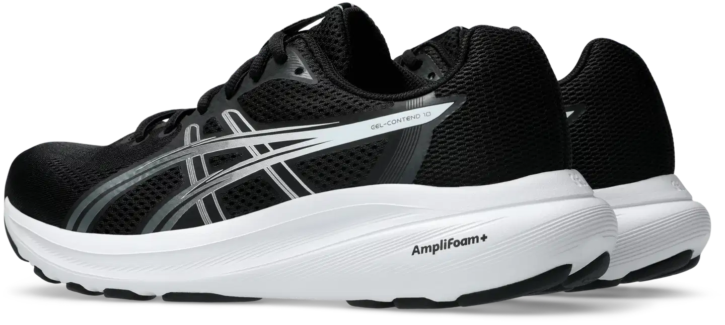 ASICS naisten juoksukengät GEL-CONTEND 10 - BLACK/WHITE - 4