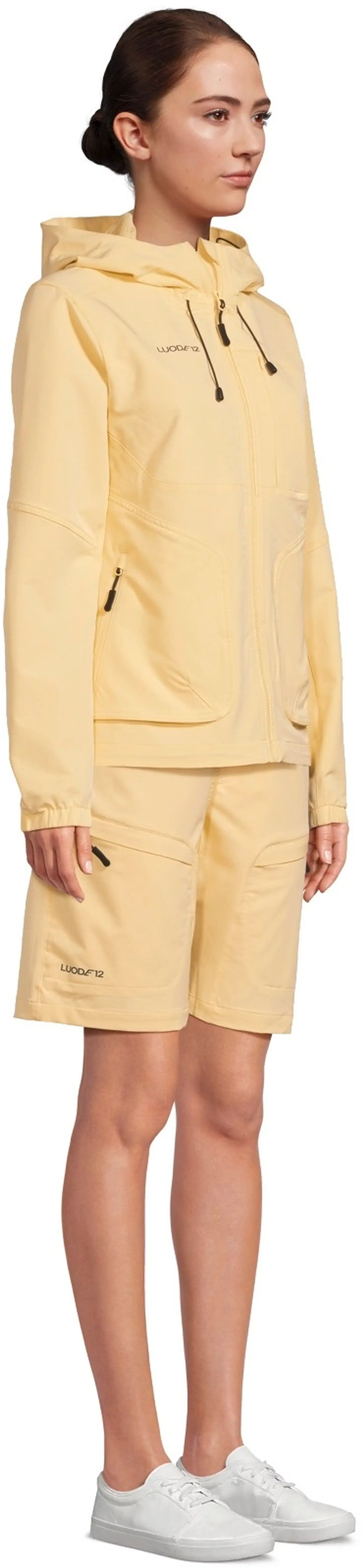 Luode12 naisten retkeilyshortsit loose-fit 223L182670 - golden haze - 4