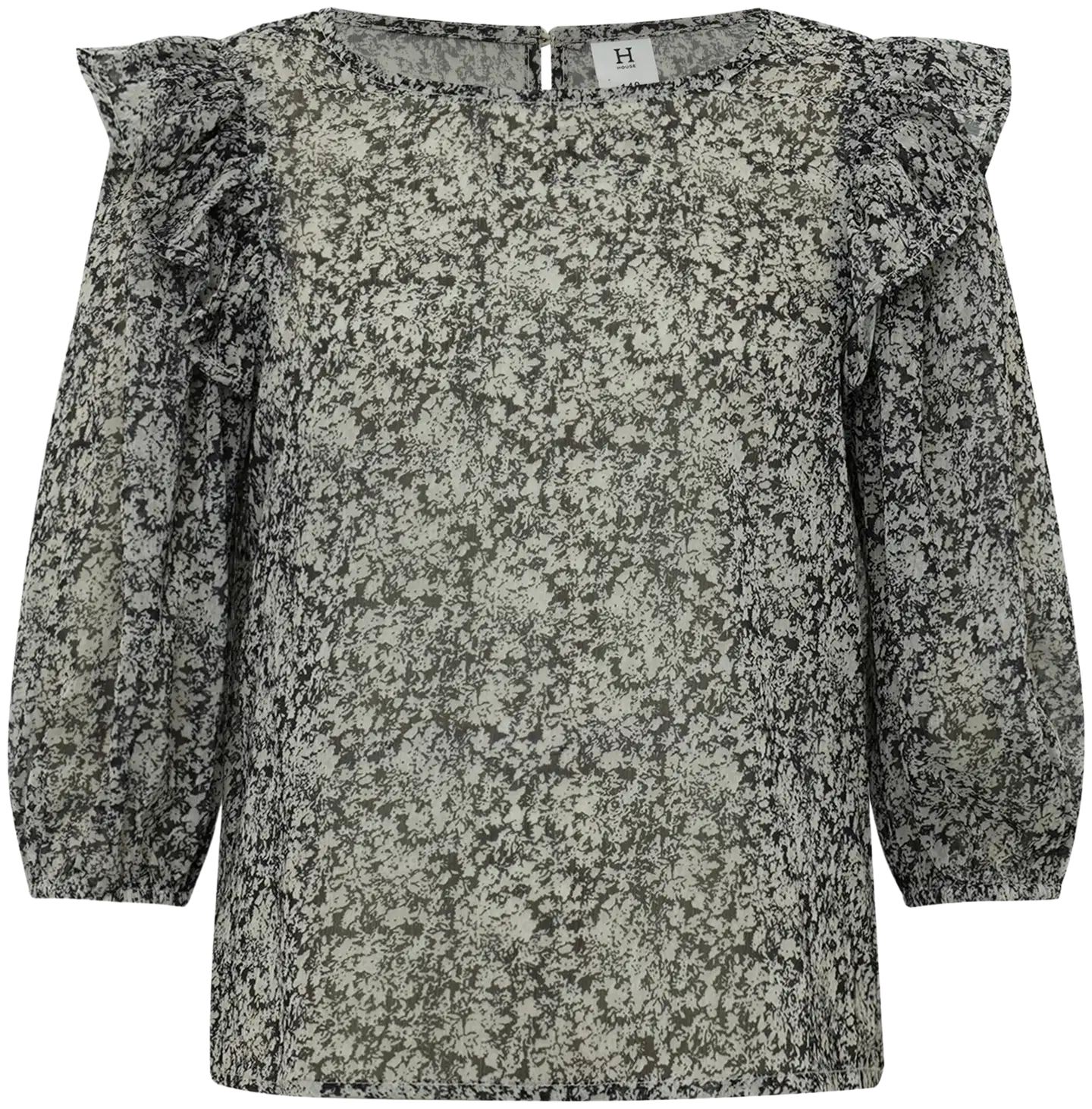 House lasten sifonkipaita - Black/grey - 1