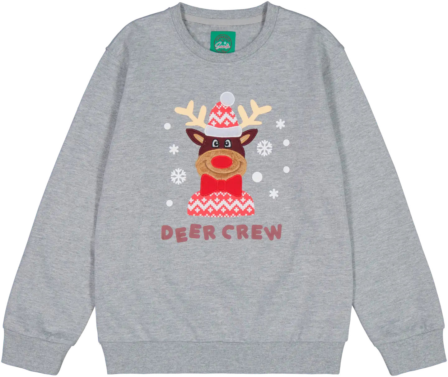 Approved by Santa lasten joulucollege Deer Crew - Grey - 1