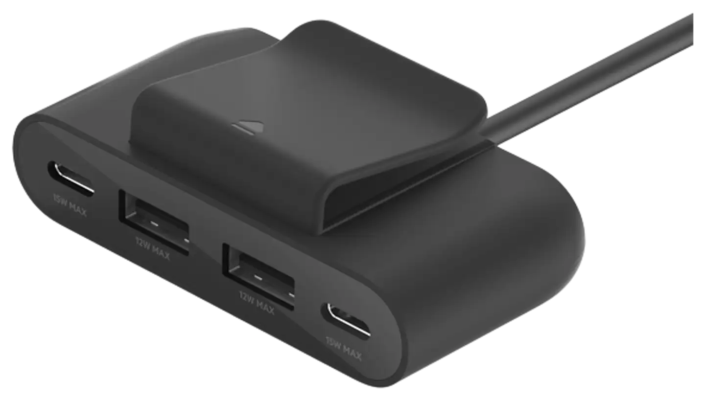 Belkin latausasema 4-porttia  30w 2x USB-C + 2x USB-A, musta