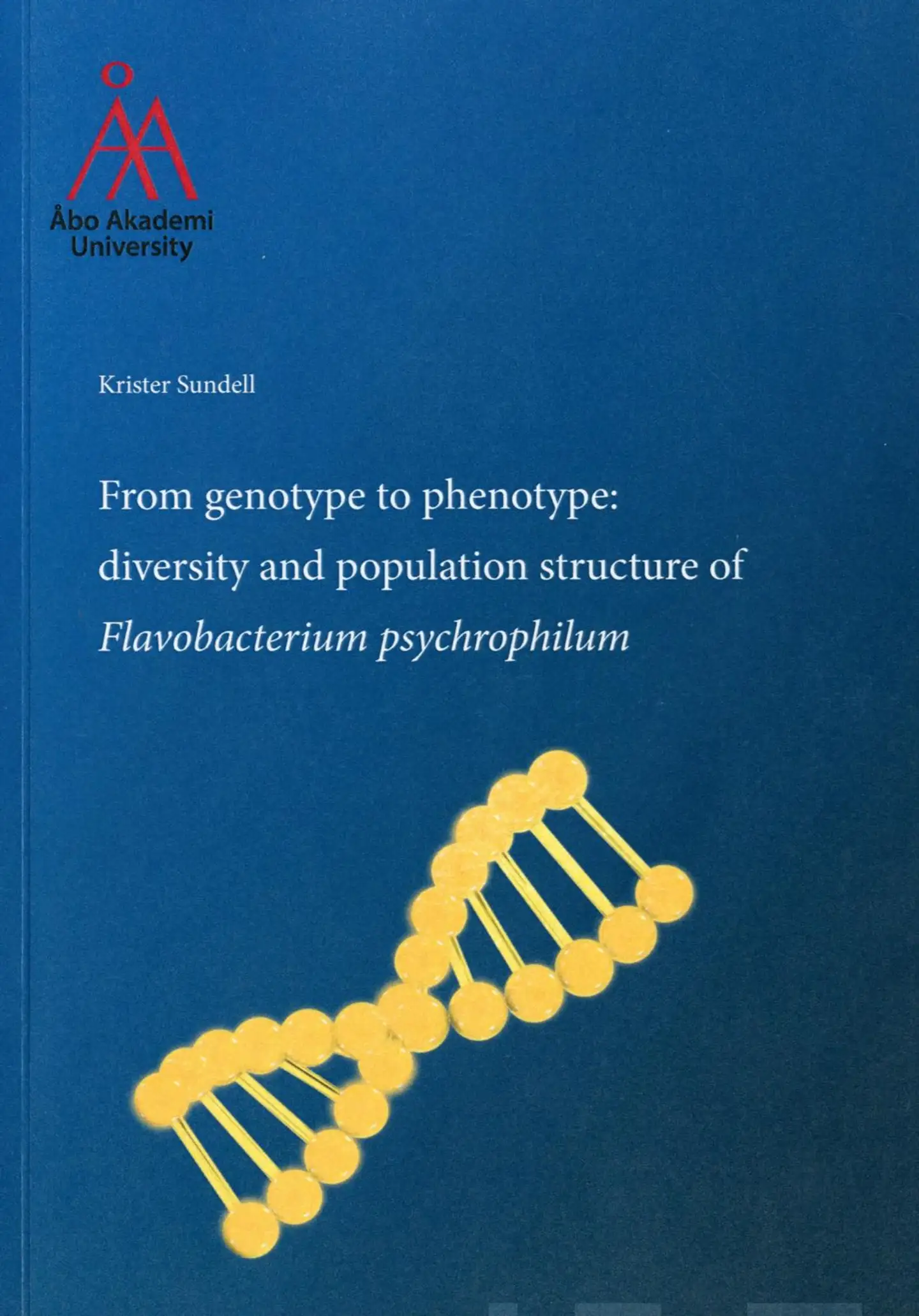 Sundell, From genotype to phenotype - Diversity and population structure of Flavobacterium psychrophilum
