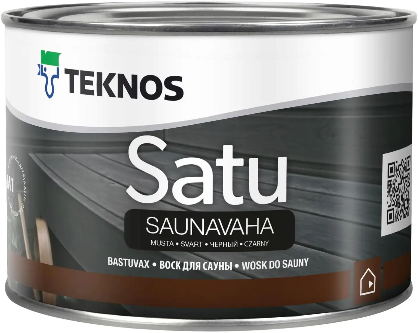 Teknos saunavaha Satu 0,45 l musta