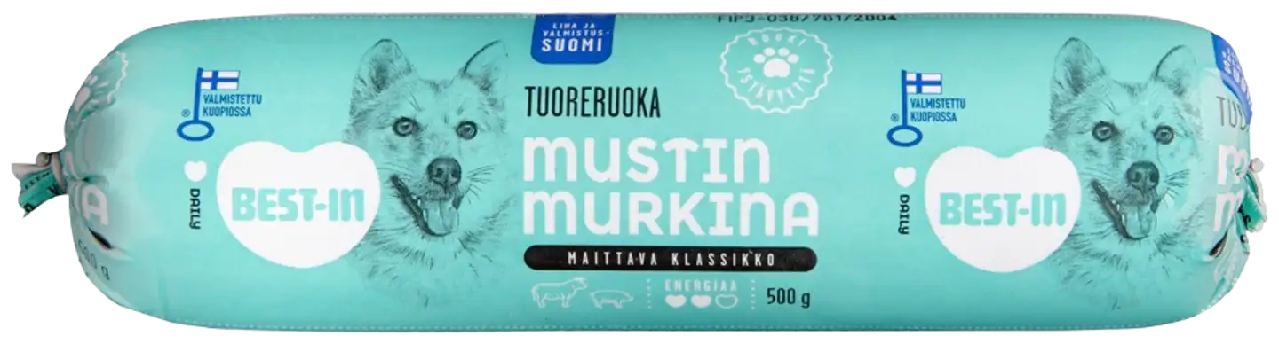 Best-In Mustin Murkina Koiran Tuoreruoka 500g