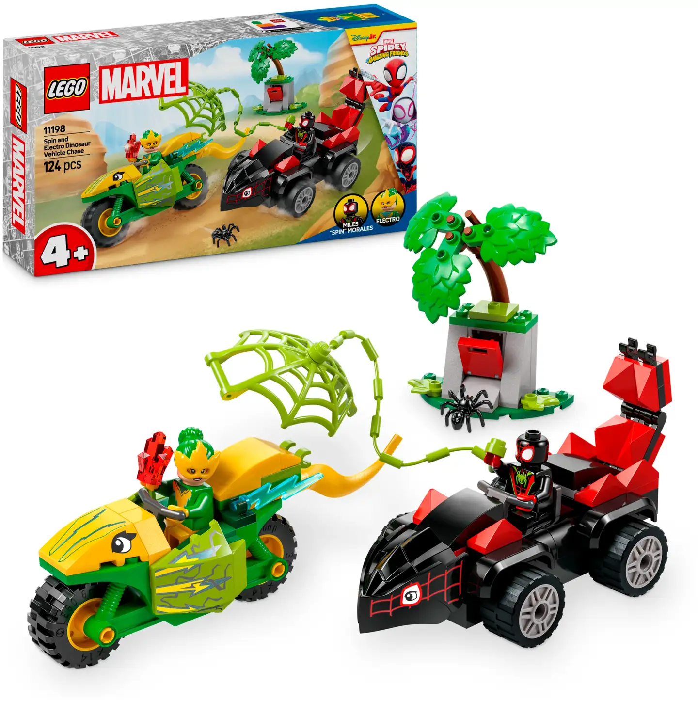 LEGO® Spidey 11198 Spin ja Electro: dinomenopelien takaa-ajo - 1