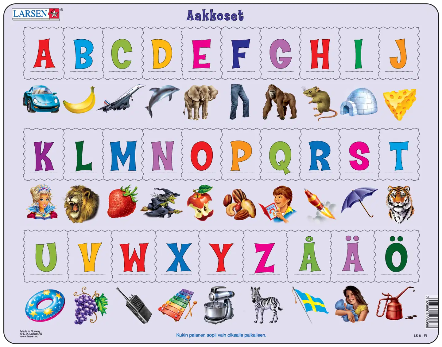 Larsen Maxi Palapeli ABC Opi aakkoset 29 palaa