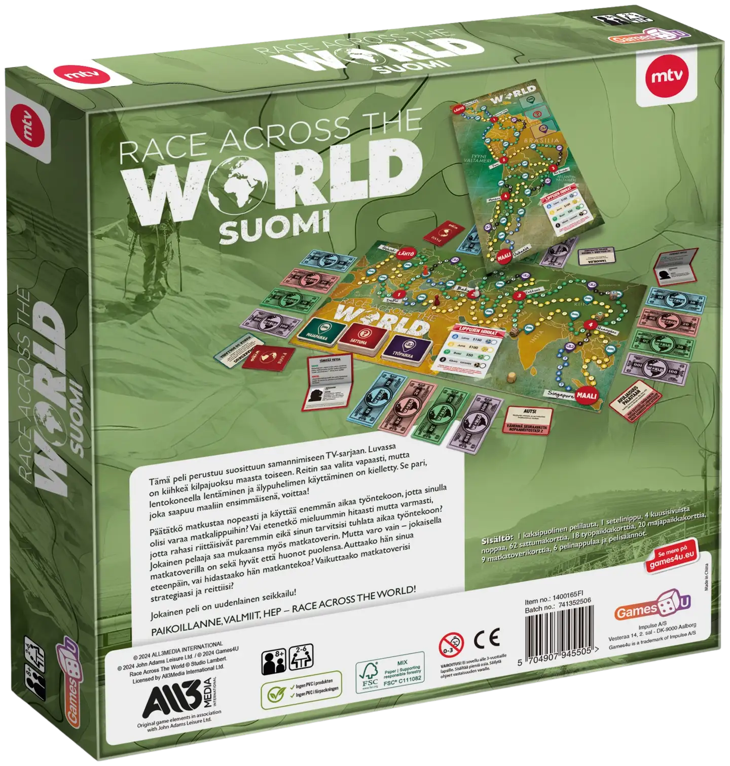 Games4u lautapeli Race across the world - 3