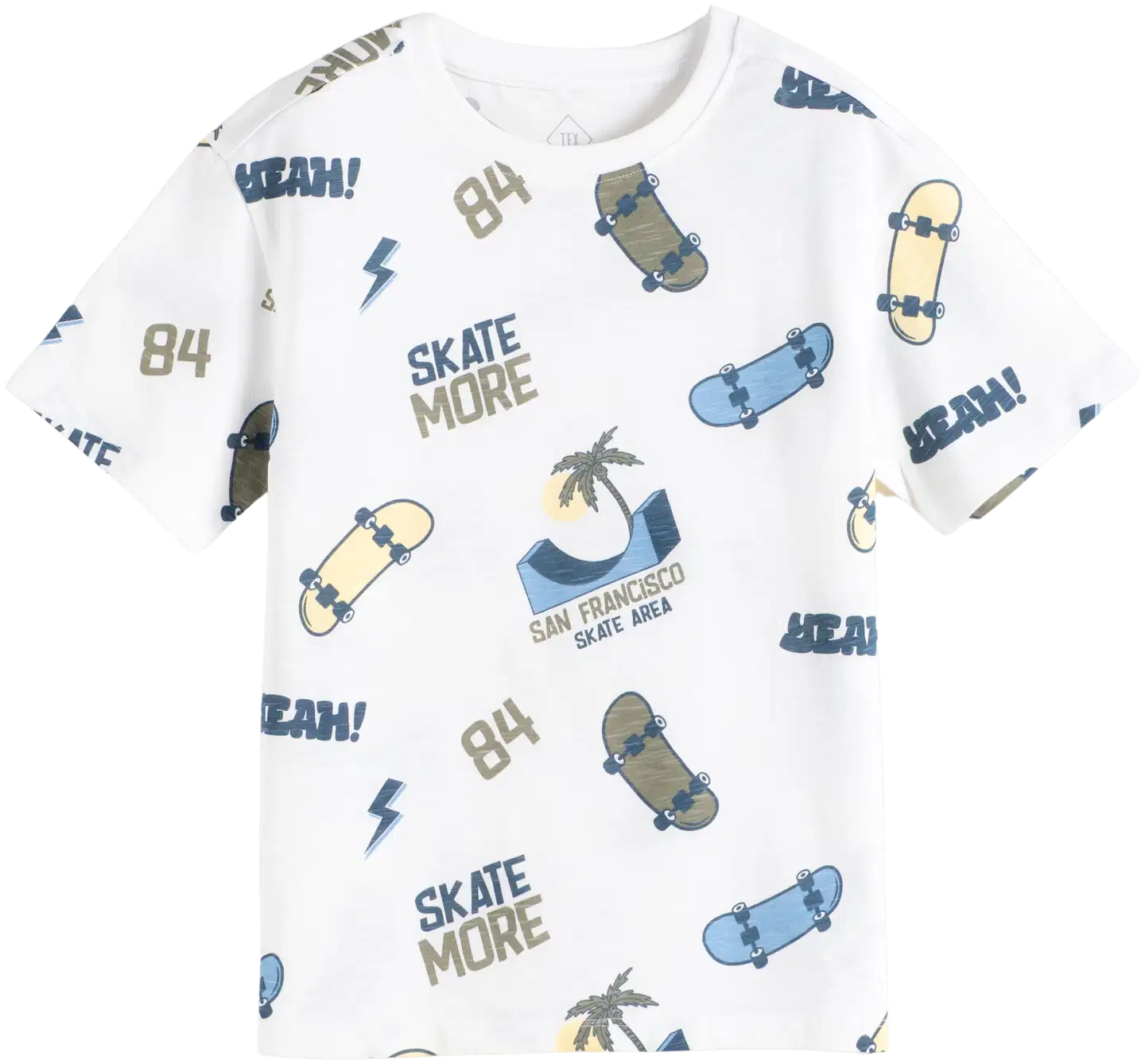 TEX lasten t-paita I276360 - WHITE 1 - 3