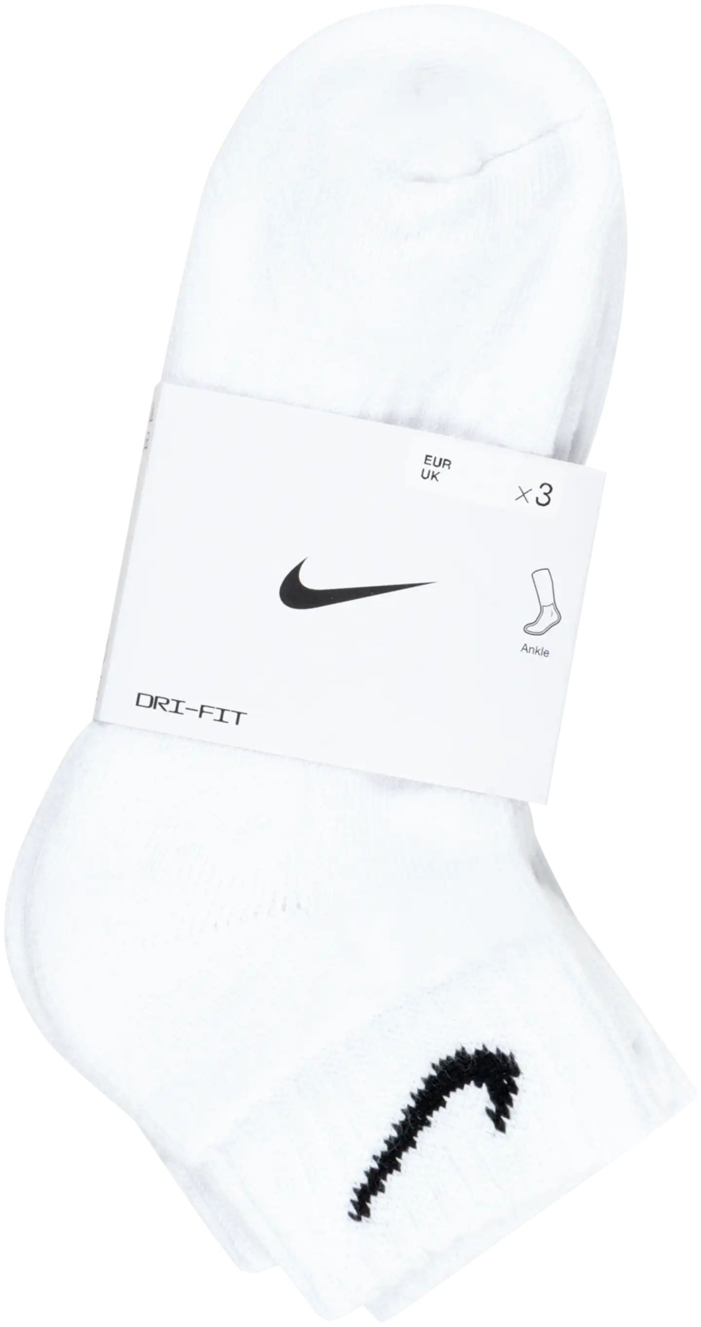 Nike urheilusukat SX4926 Cush QTR 3-pack - WHITE