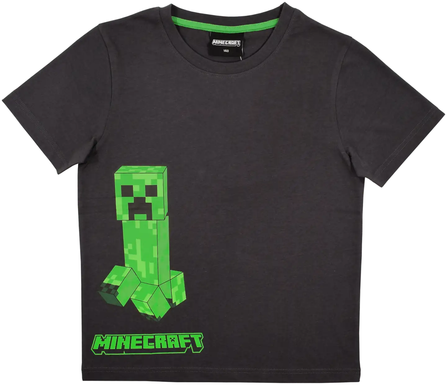 Minecraft lasten t-paita - Tummanharmaa