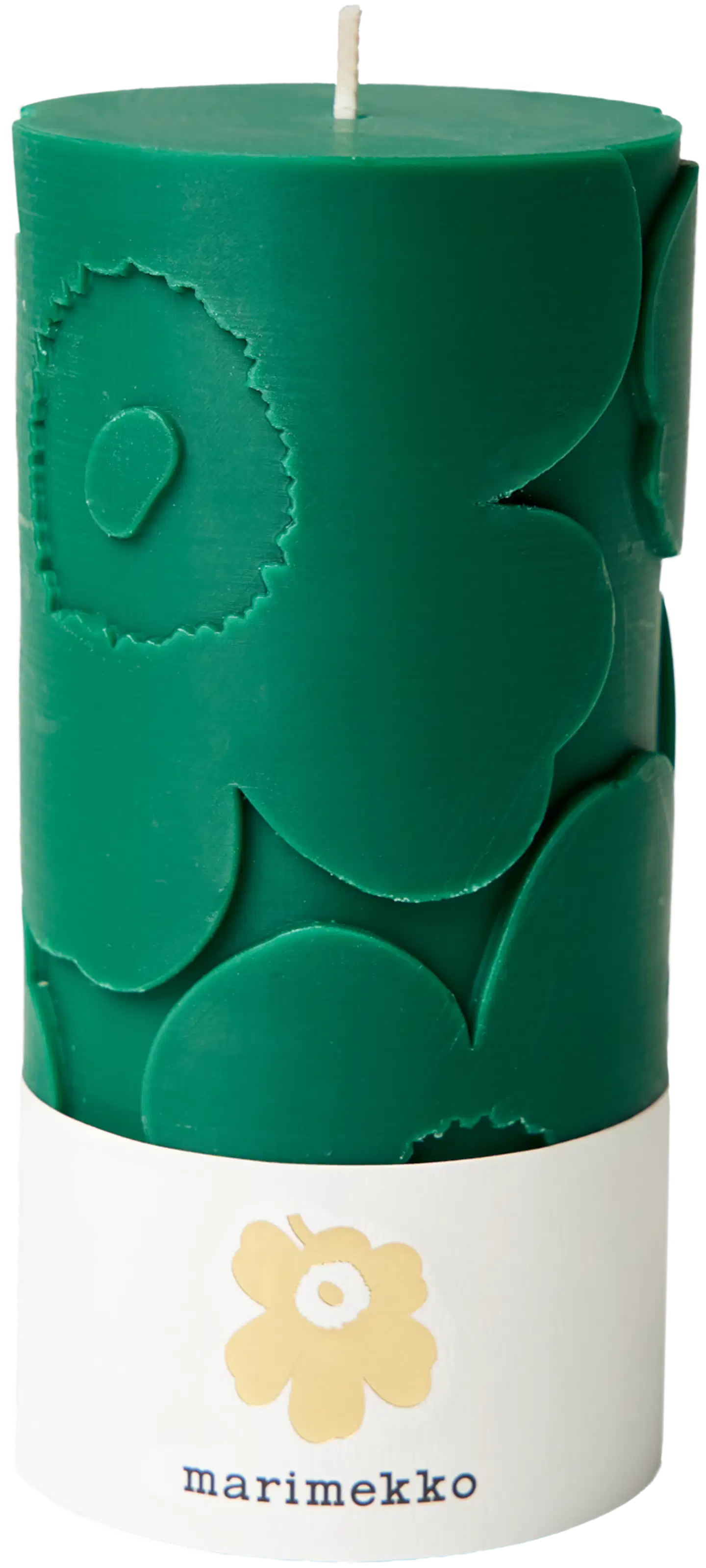 Marimekko Unikko tummanvihreä pöytäkynttilä 1kpl/6,5x14cm