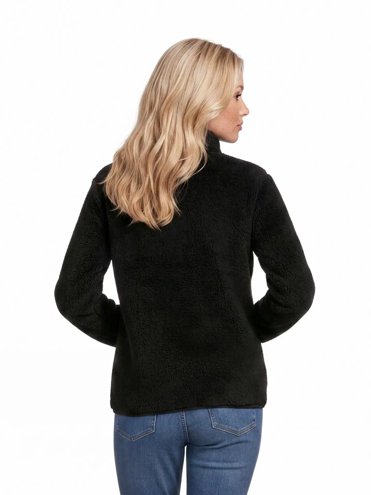 House naisten fleecetakki sherpa YLJ4610 - Black - 3