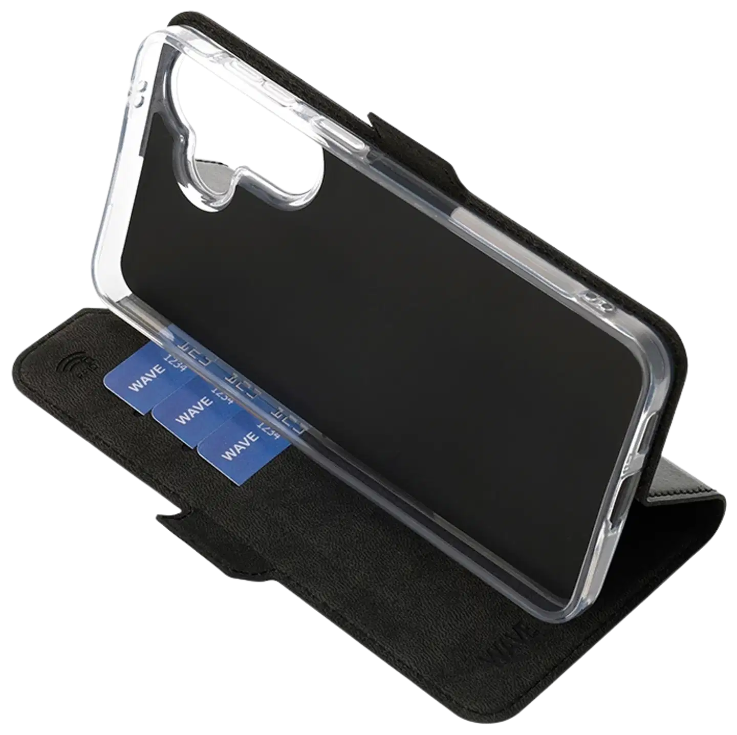 Wave Book Case, Samsung Galaxy A57 5G, Musta - 5