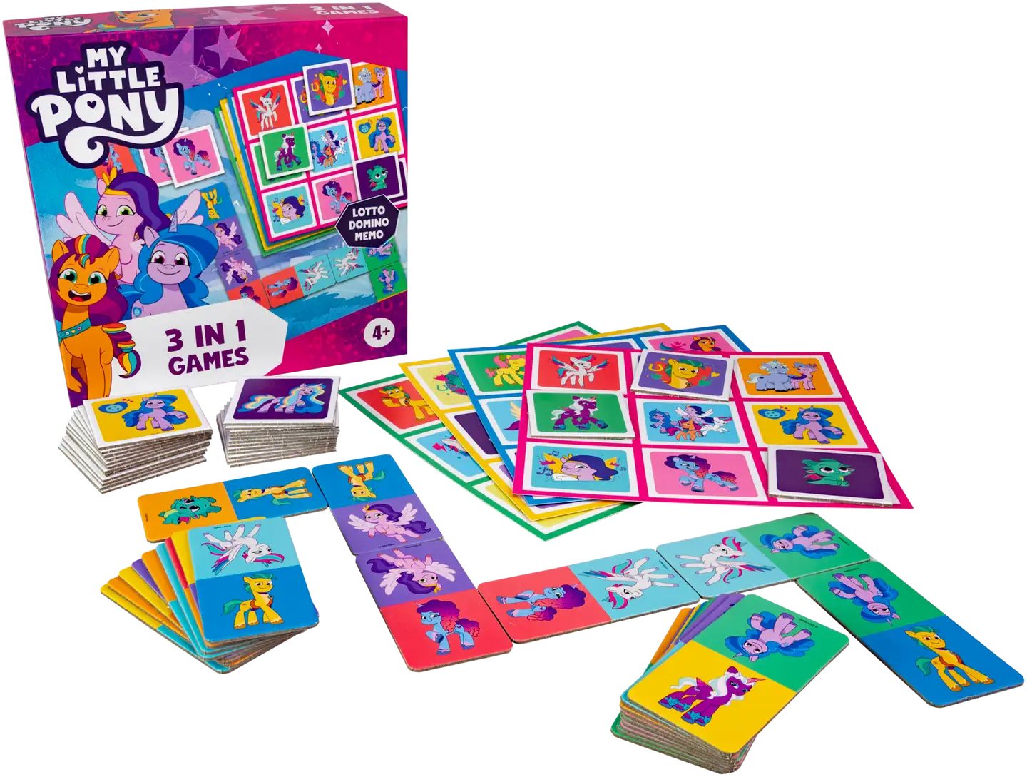 Tactic lautapeli My Little Pony 3 in 1 Lotto, Domino, Memo - 3