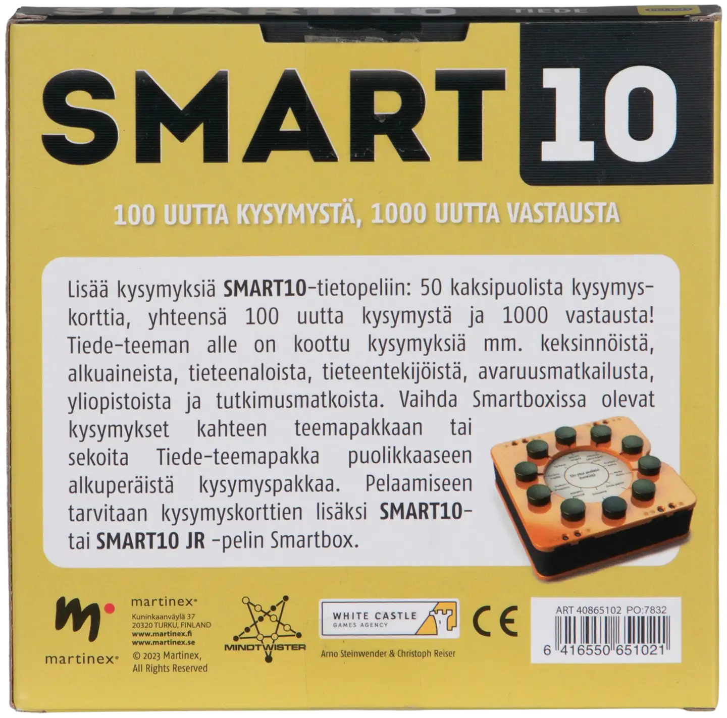 Peliko Smart10 tietopeli kysymykset tiede - 3