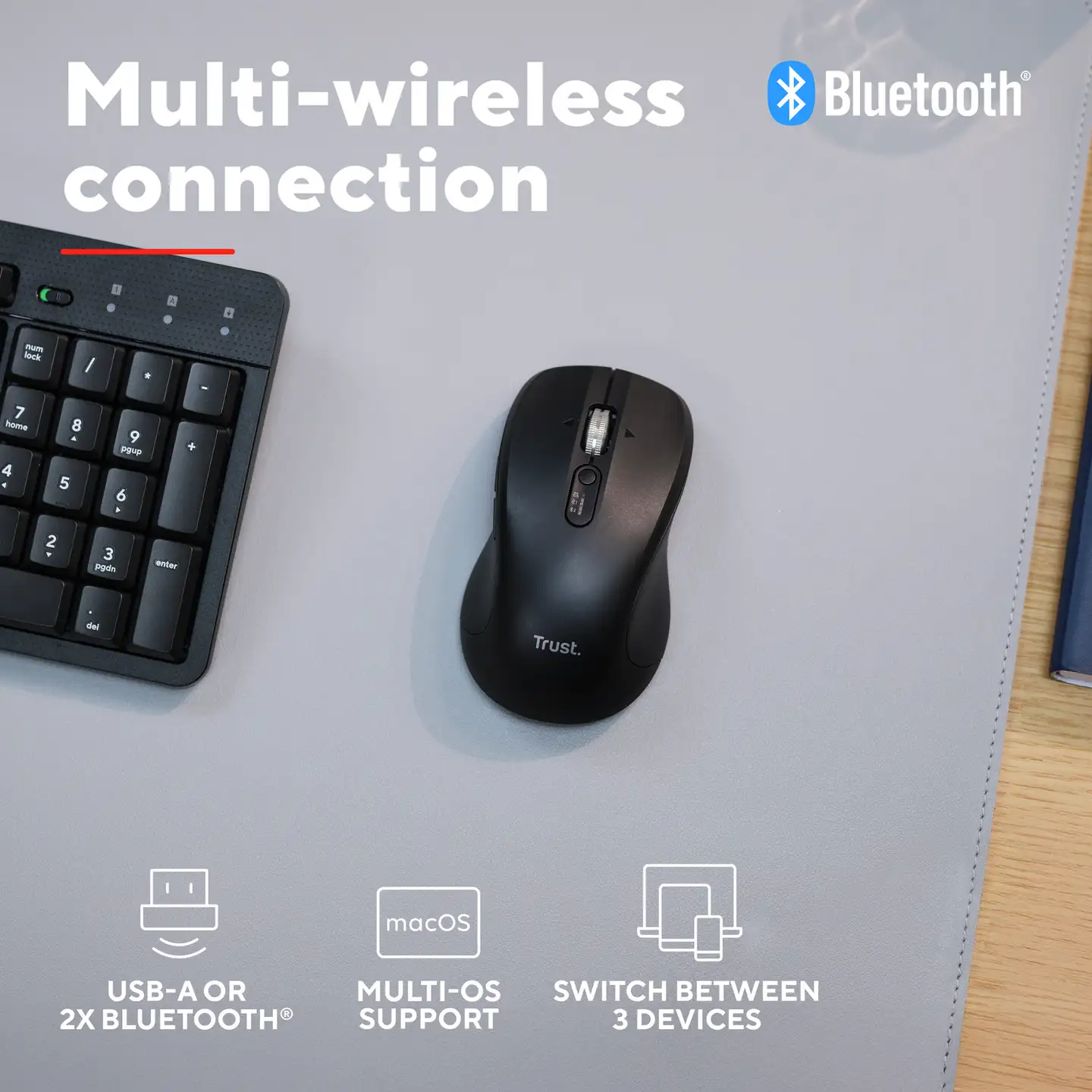 Trust Ferro langaton hiiri musta - 11