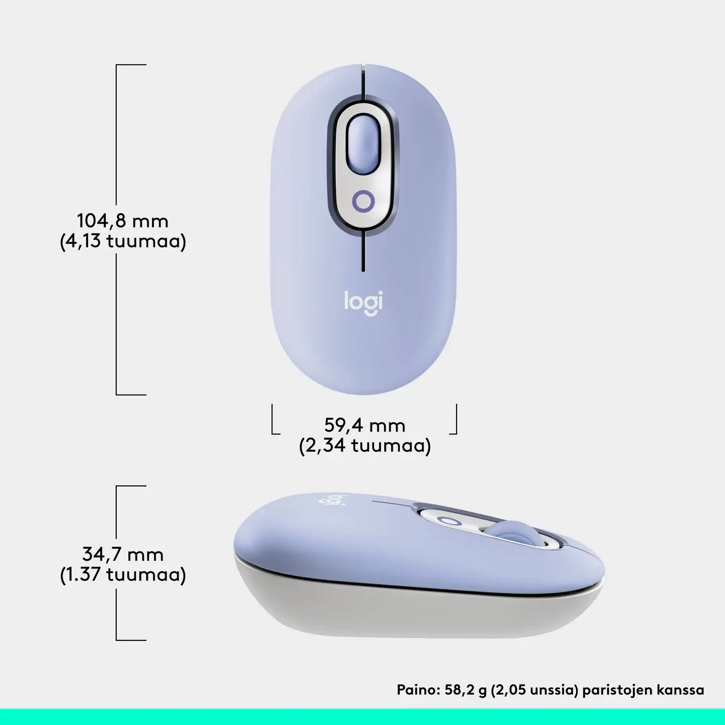 LOGITECH POP Mouse with emoji - LILAC - 5