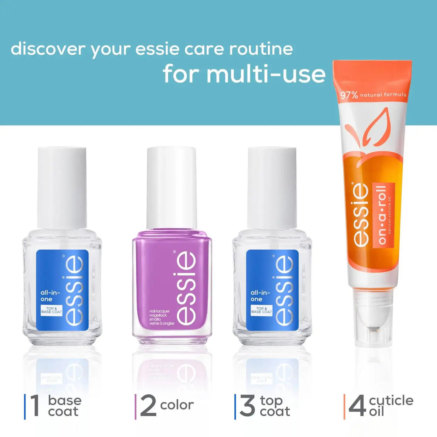 essie All-in-One -kynsihoitotuote 13,5ml - 11