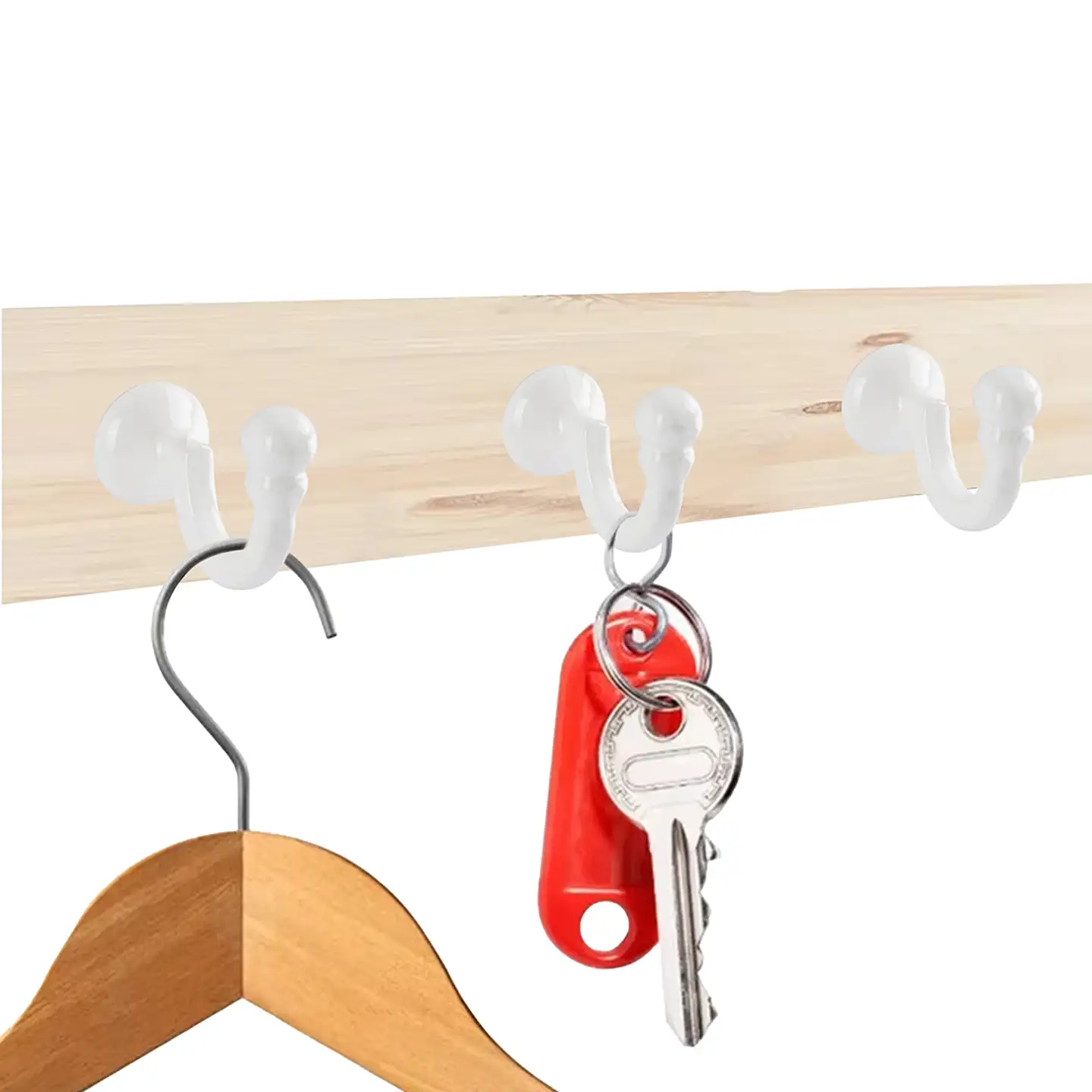 Ihanin tamppikoukku valkoinen 2kpl - 4