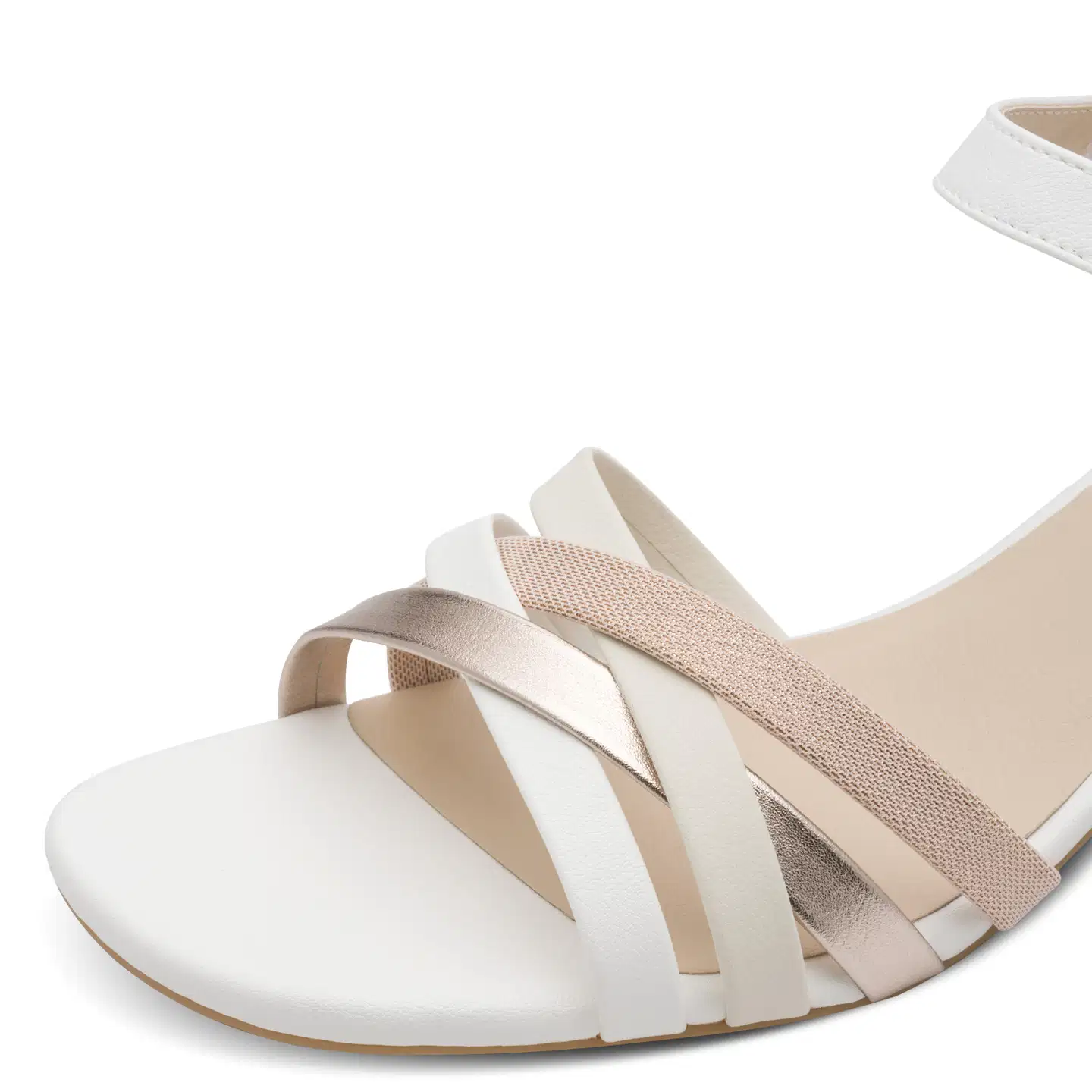 Jana shoes sandaali, leveä lesti - WHT/ROSE COMB - 6