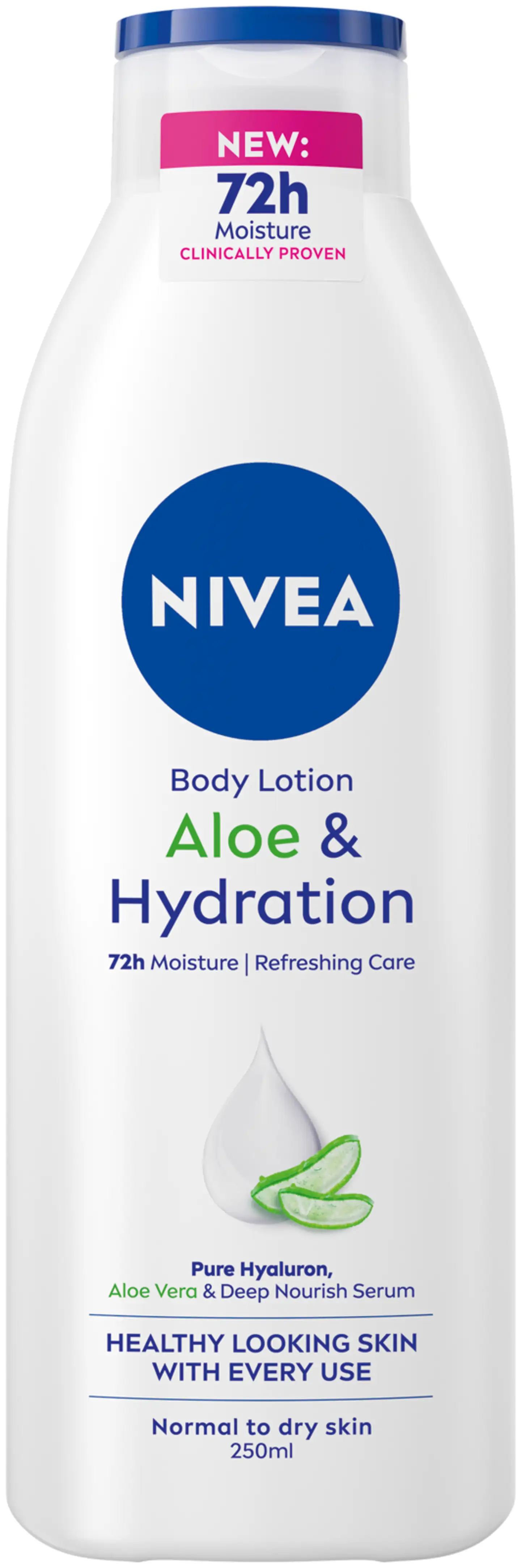 NIVEA 250ml Aloe & Hydration Body Lotion -vartalovoide