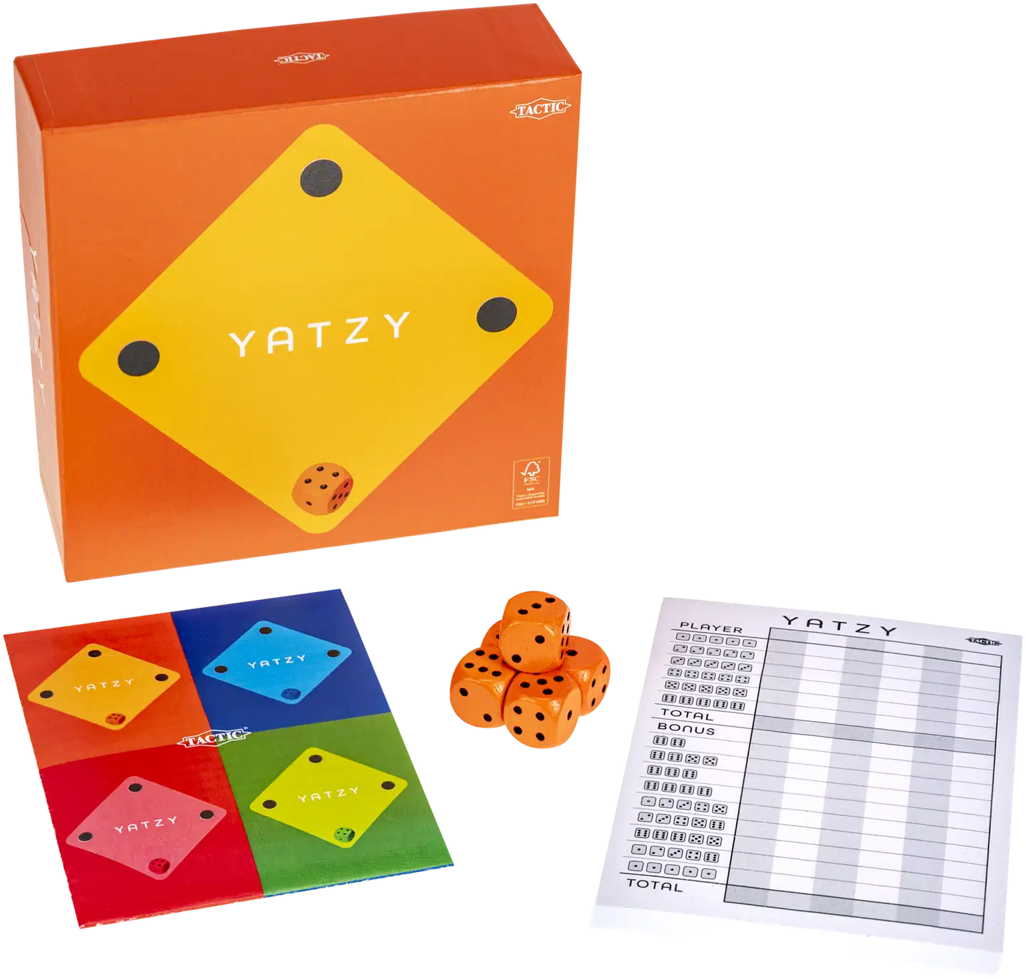 Tactic Noppapeli Yatzy Minimalist oranssi - 2