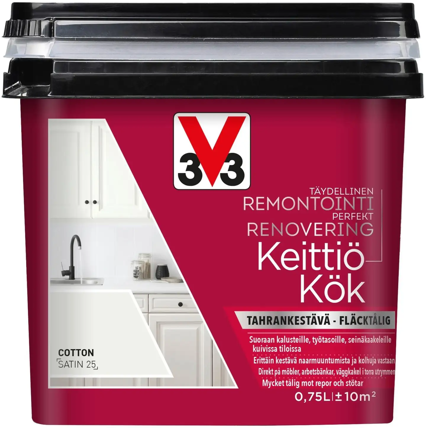 V33 Remontointimaali keittiö 750ml Cotton