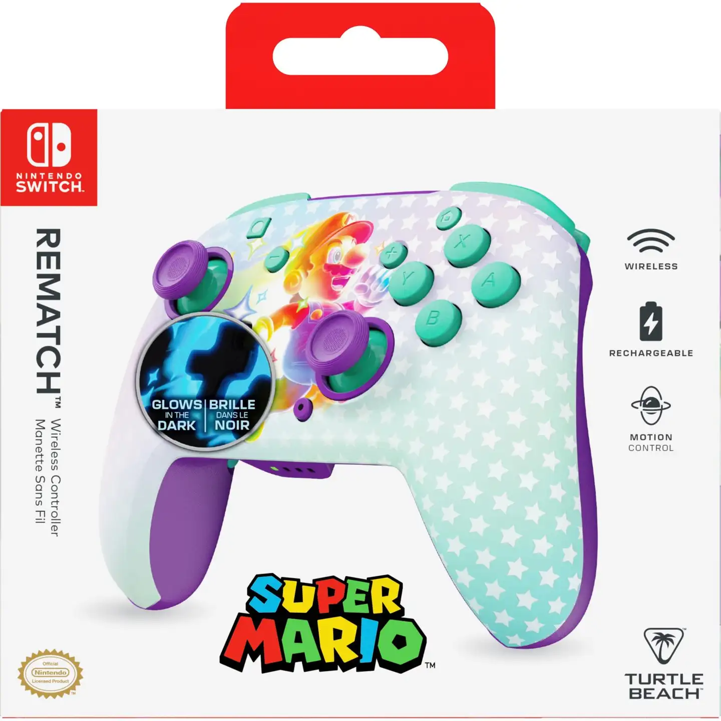 Turtle Beach Nintendo Switch langaton peliohjain - Invincible Mario - 2