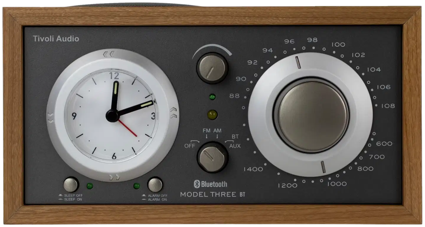 Tivoli Audio Bluetooth-kelloradio Model Three BT USB-C taupe/kirsikka - 1
