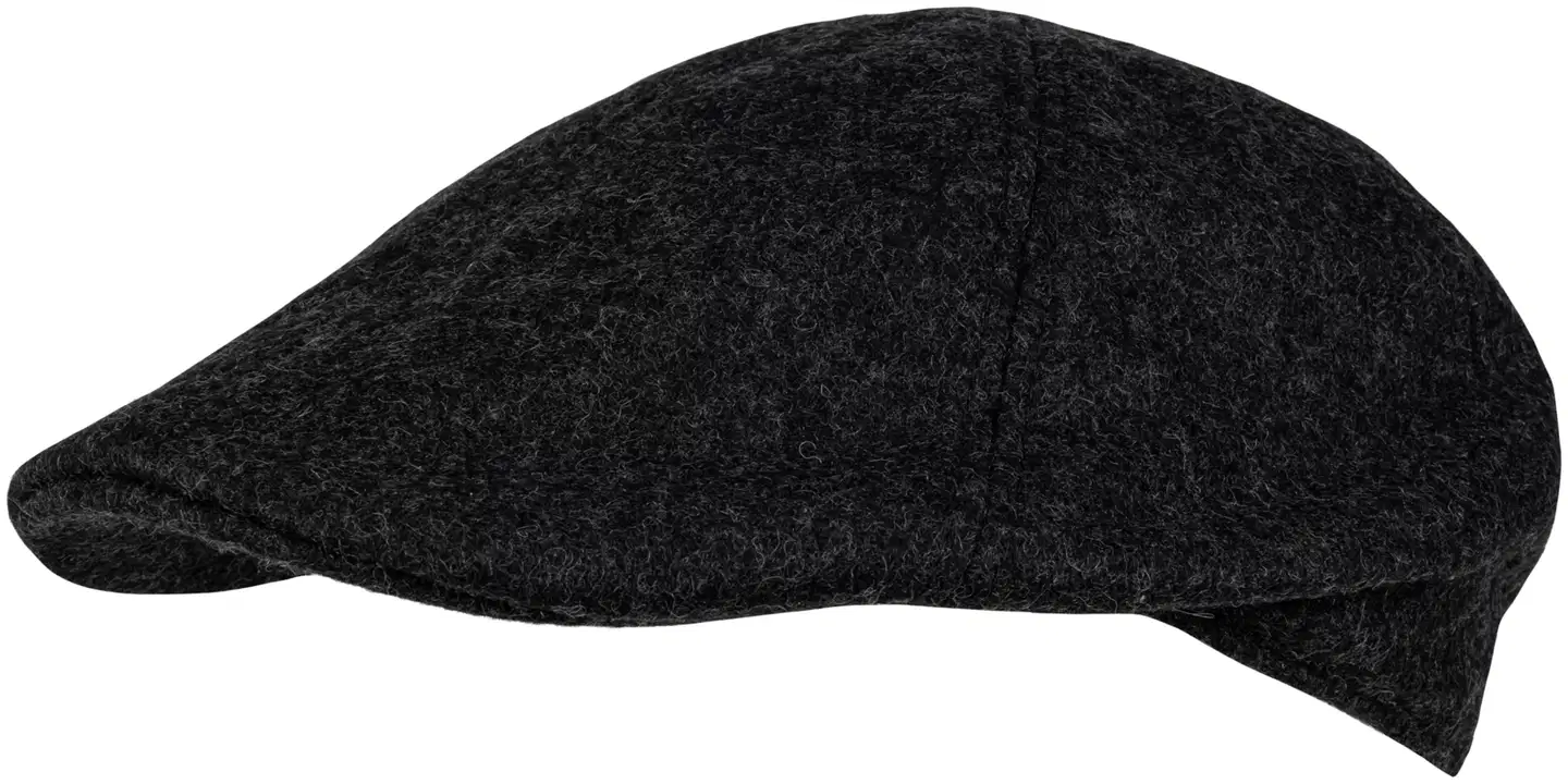 House miesten flat cap -lakki villasekoitekangasta 197H322609 - dk.grey mel - 1
