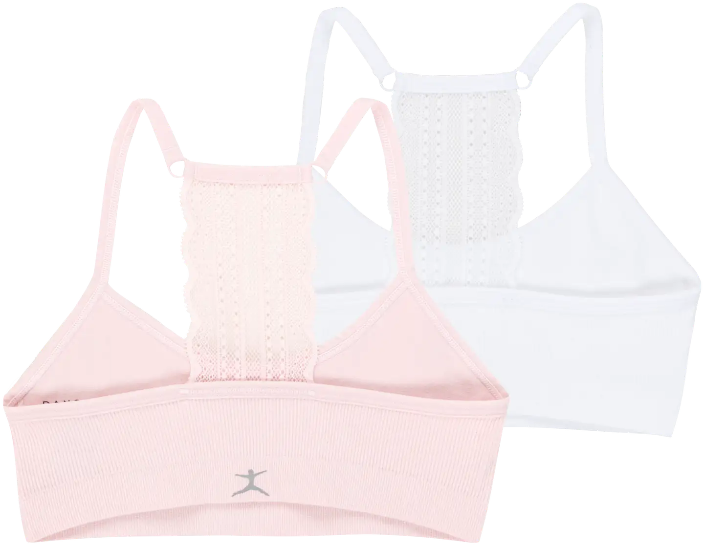 Danskin lasten alustoppi saumaton 93865 2-pack - Pink/white - 2