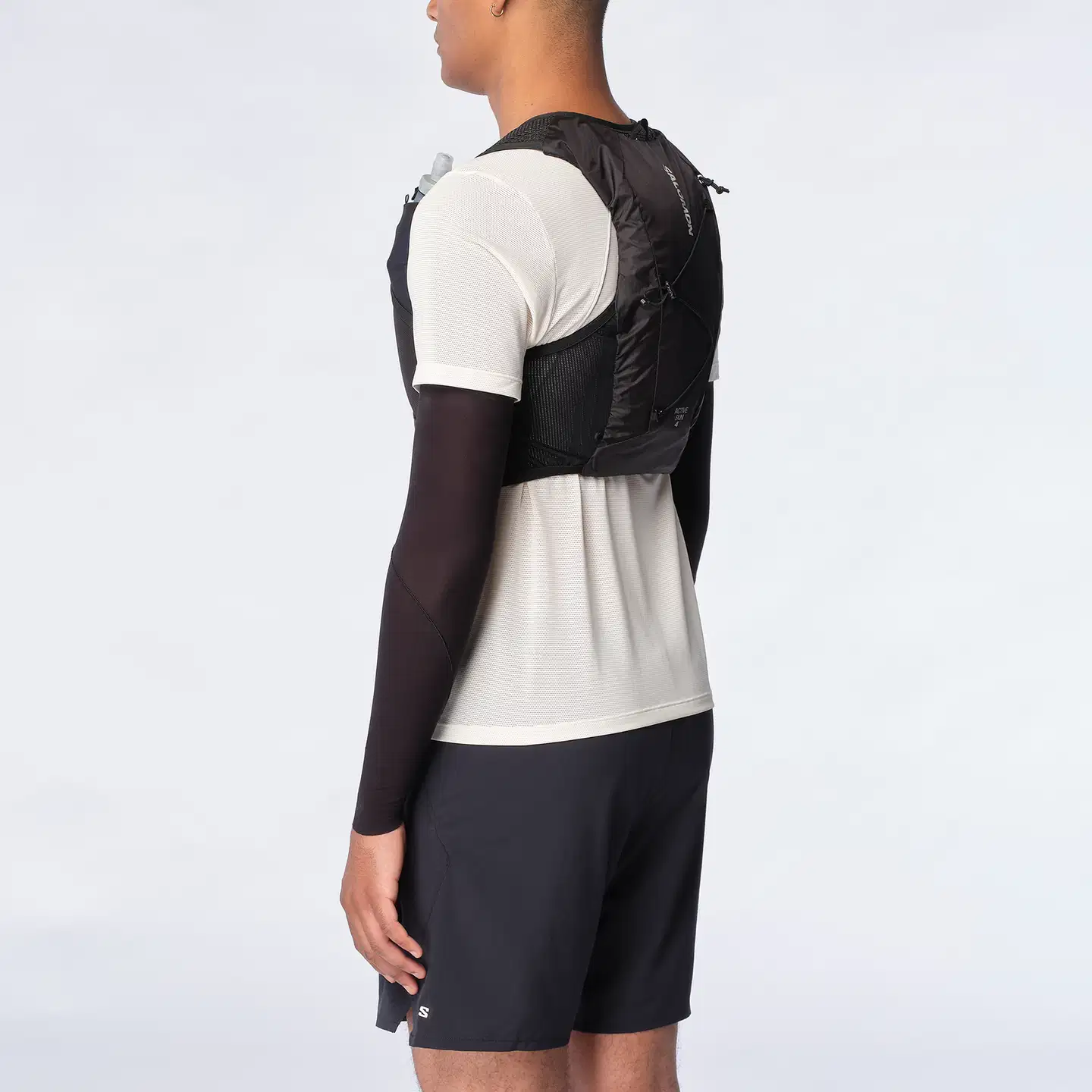 Salomon Active skin 4 set juoksuliivi - BLACK/METAL/ - 8