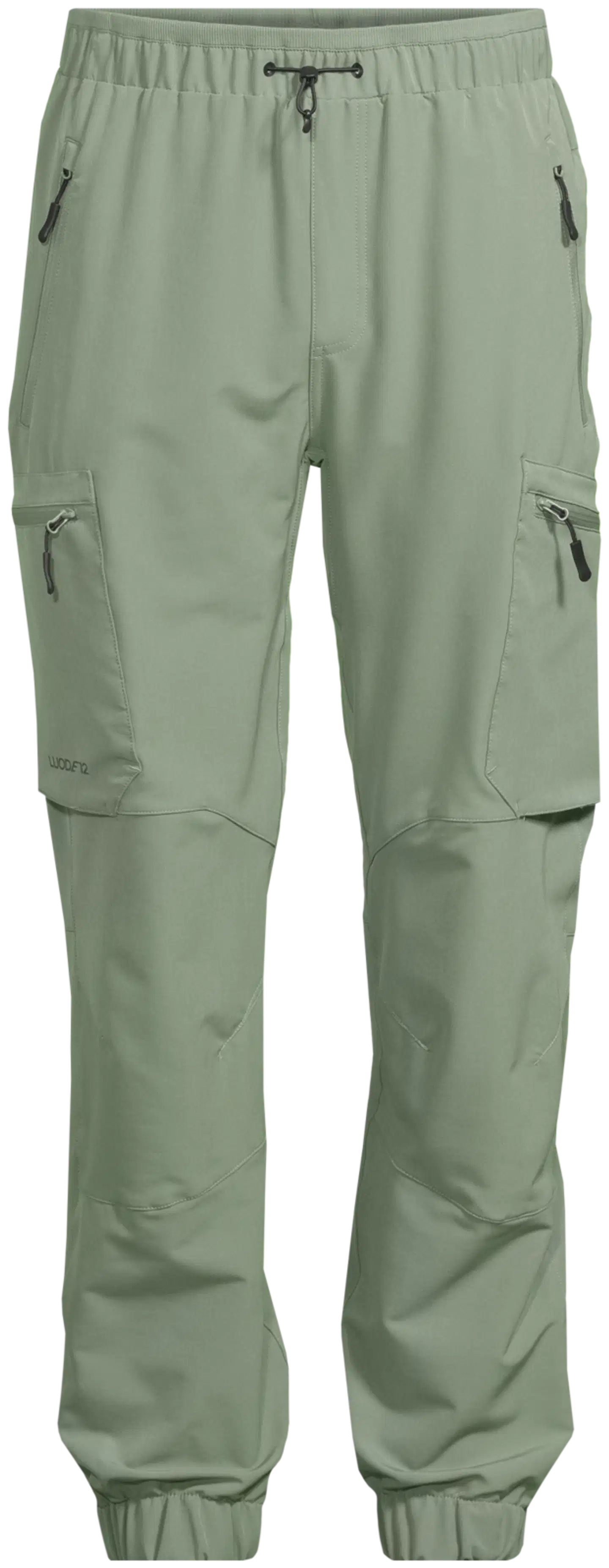 Luode12 miesten retkeilyhousut loose-fit 204L112668 - Oil Green - 2