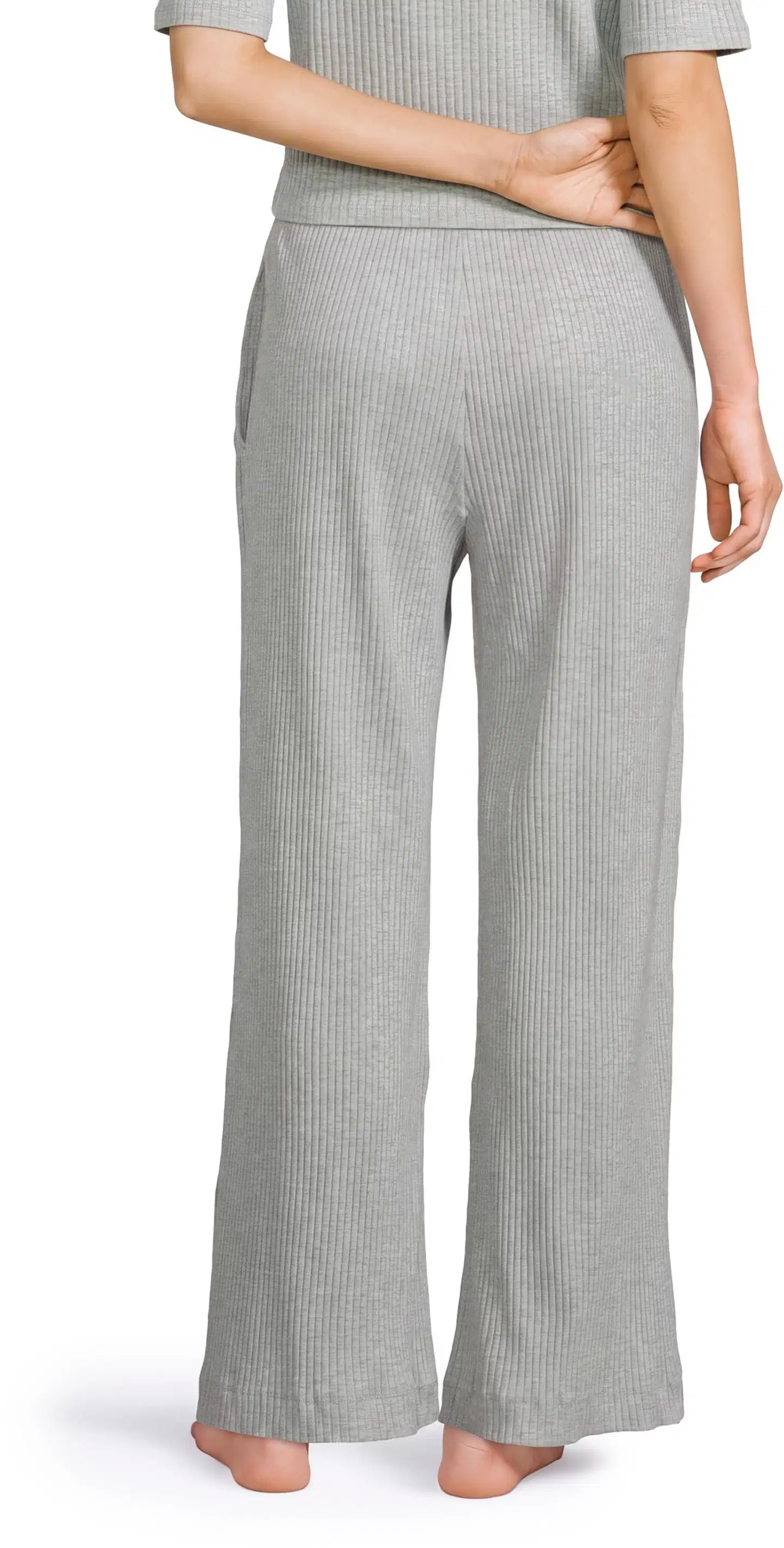 WKLY. naisten pyjamahousut 212W382646 - Grey melange - 3