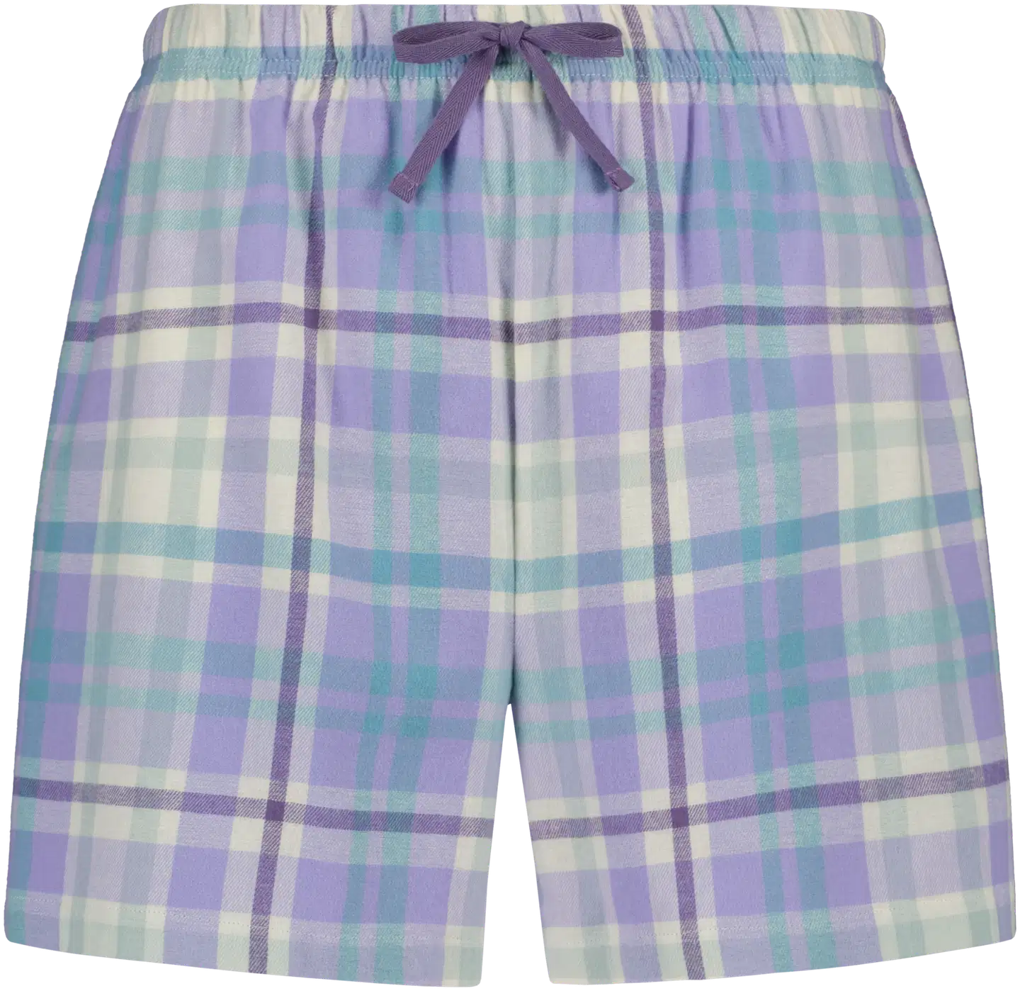 Actuelle naisten flanellishortsit 212A042604 - Lilac check