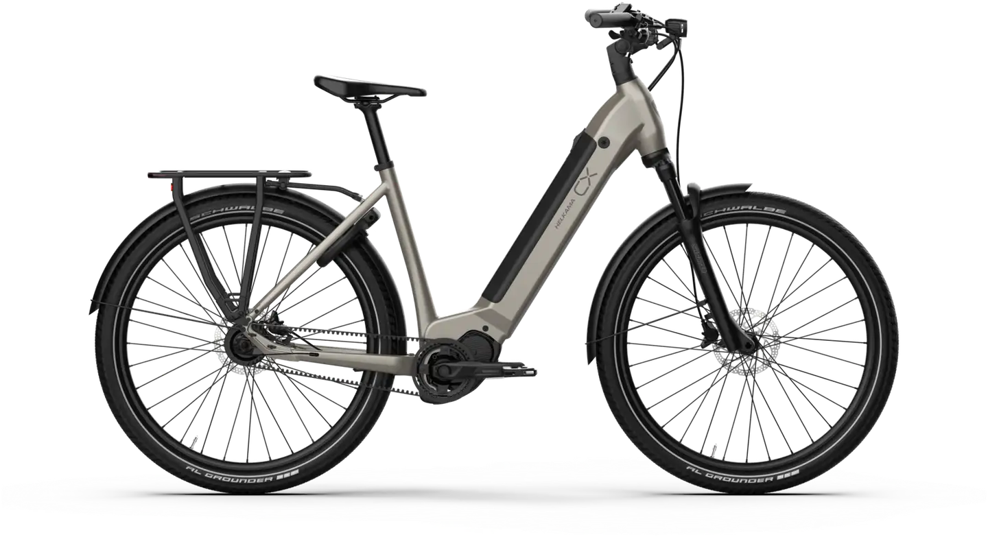 Helkama CX 27,5" Kaupunkisähköpyörä 5-vaihdetta runko 54 cm graniitti - 1