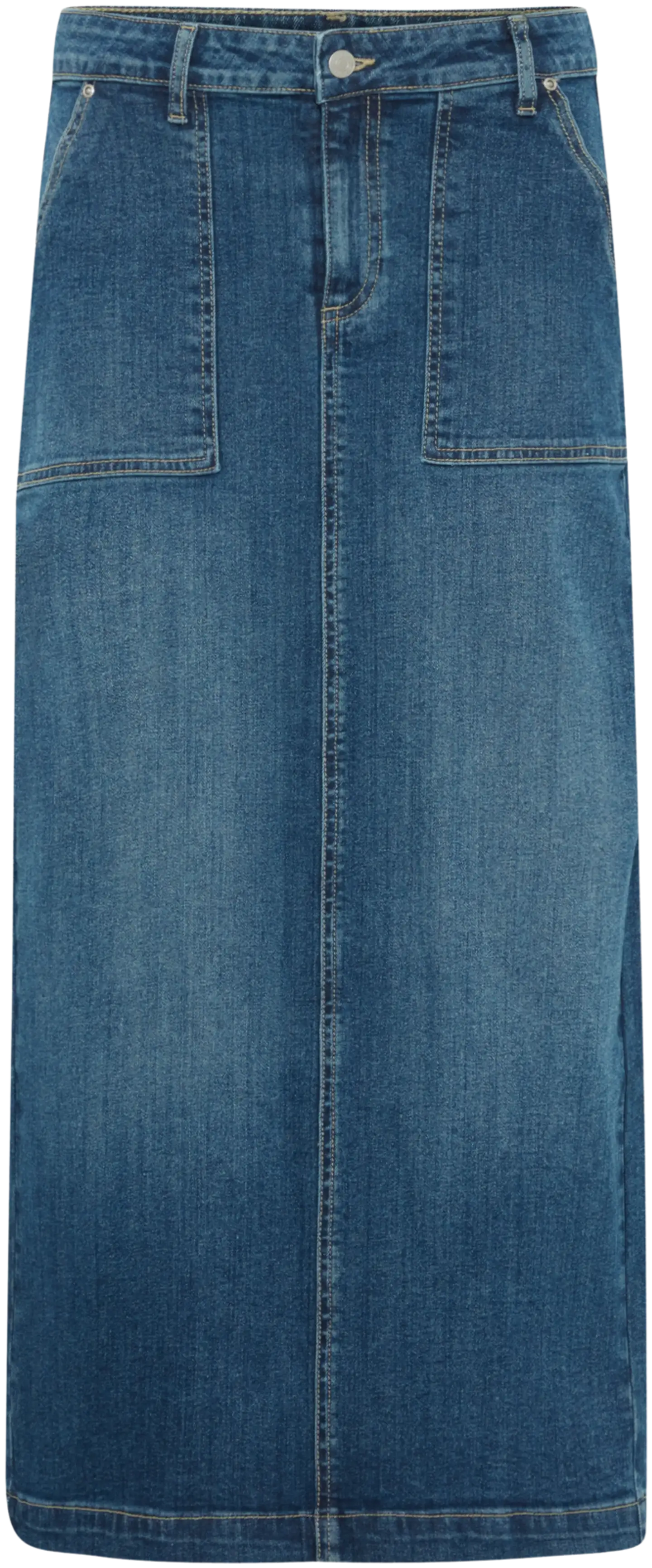 B.young naisten hame Bykomma - Mid blue denim - 1