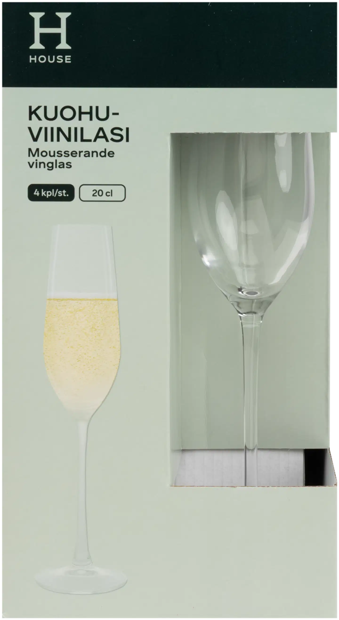 House kuohuviinilasit Prima 20 cl 4-pack - 3