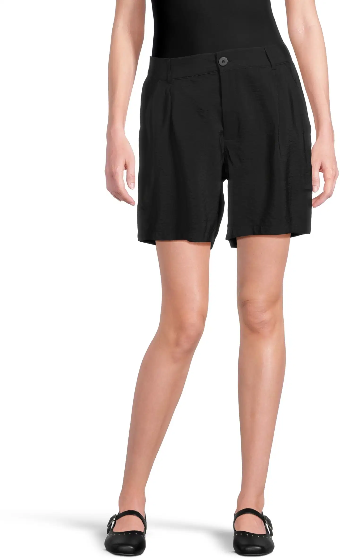 WKLY. naisten shortsit 222W160233 - BLACK - 1