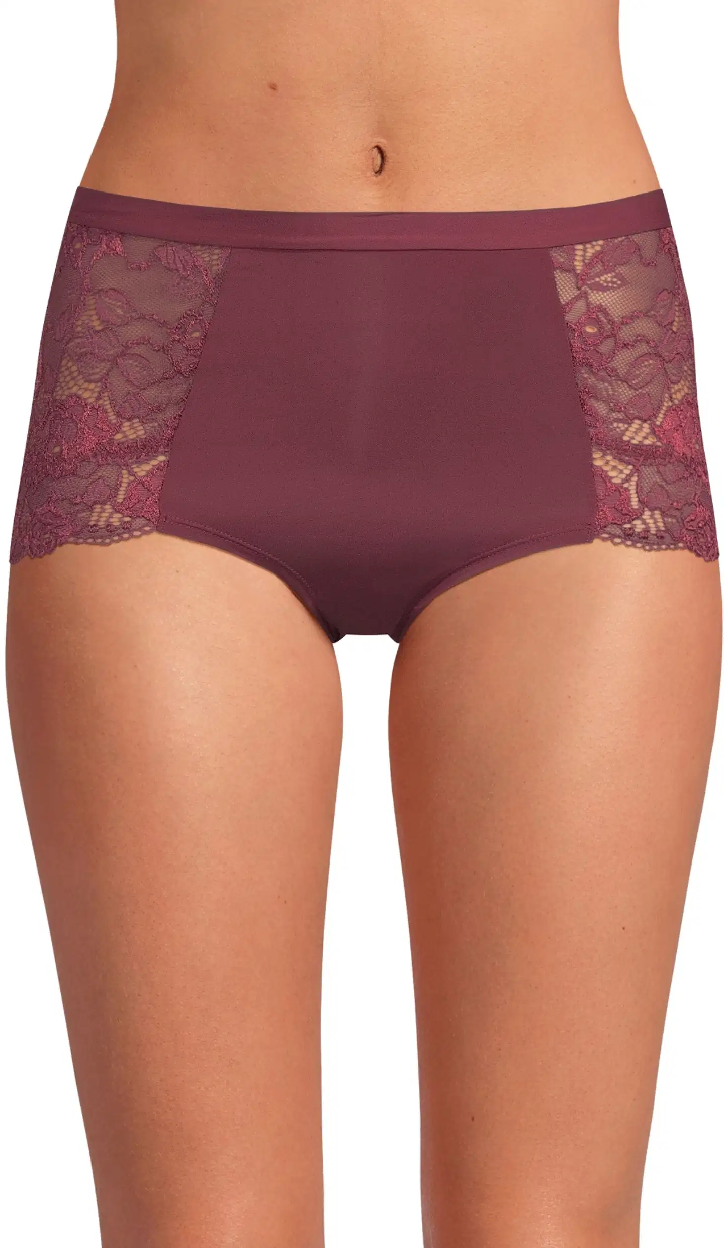 Actuelle naisten alushousut Maxi 210A332622 - Burgundy - 1