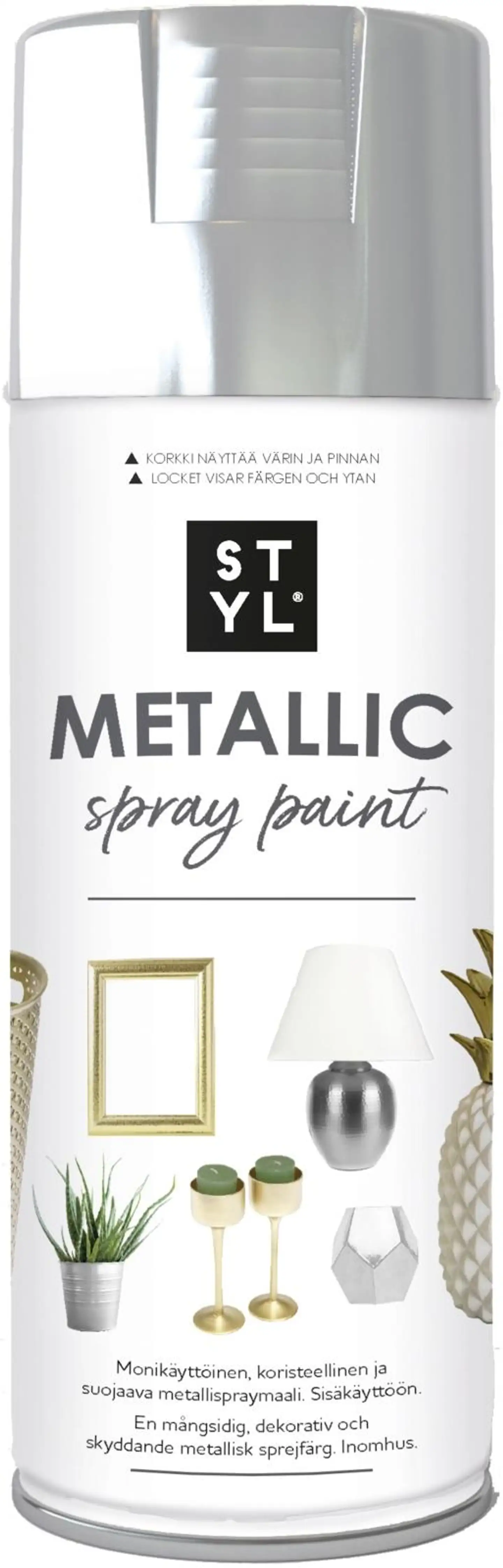 Rust-Oleum 400ml spraymaali metalliefekti harmaa