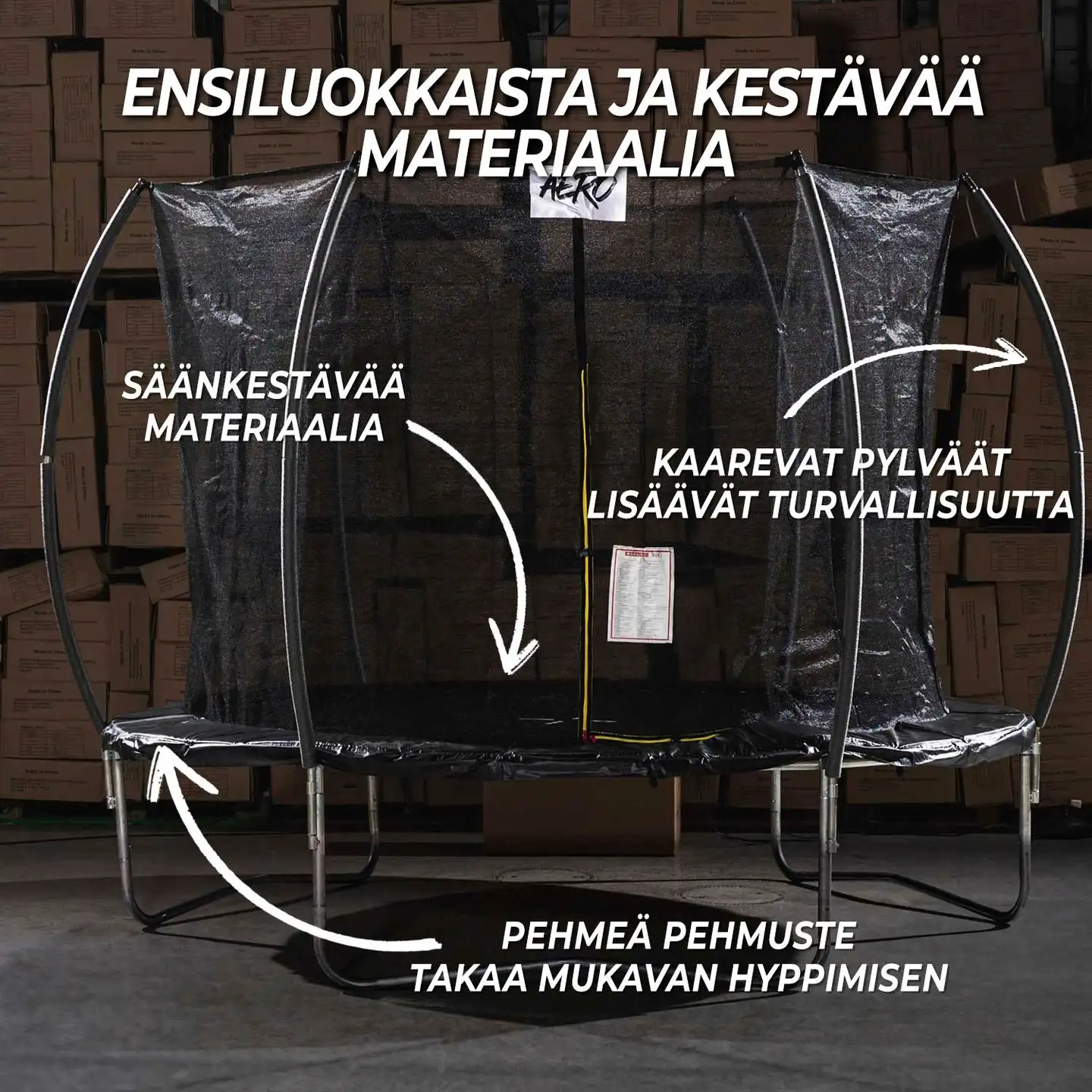 React trampoliini turvaverkolla Aero 3,66 m - 4