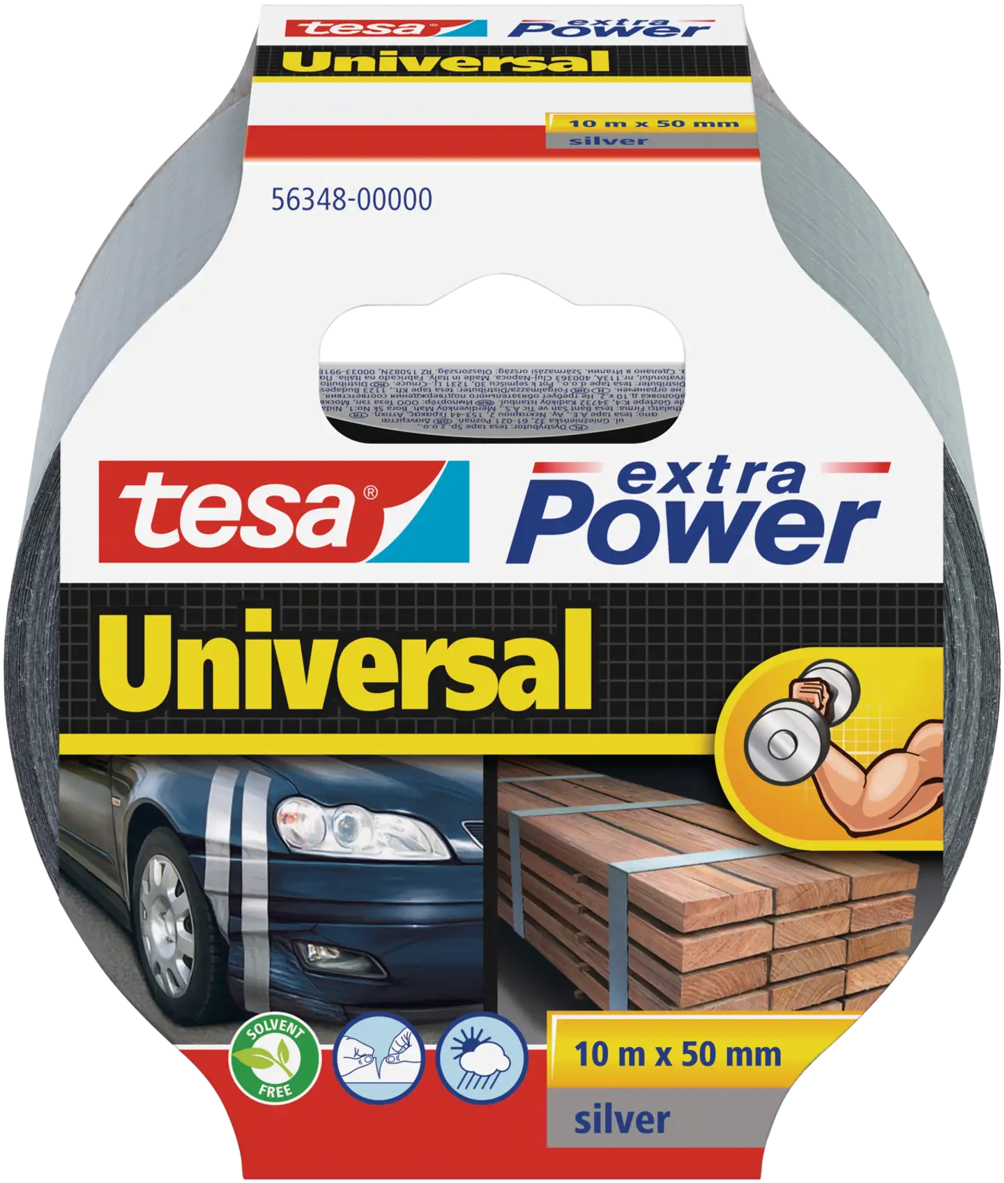 Tesa ilmastointiteippi Extra Power Universal 10 m x 50 mm harmaa