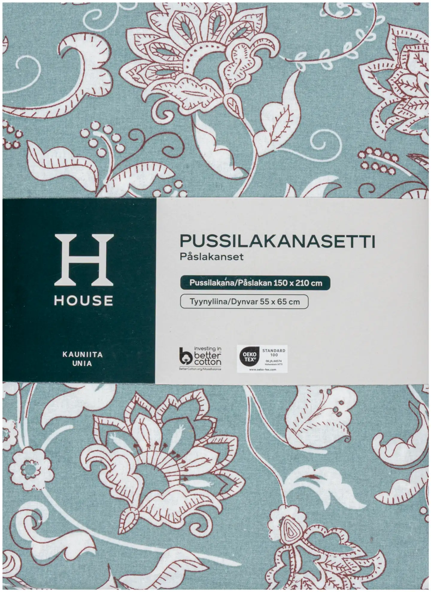 House pussilakanasetti Raymal 50885 150 x 210 + 55 x 65 cm vihreä - 2